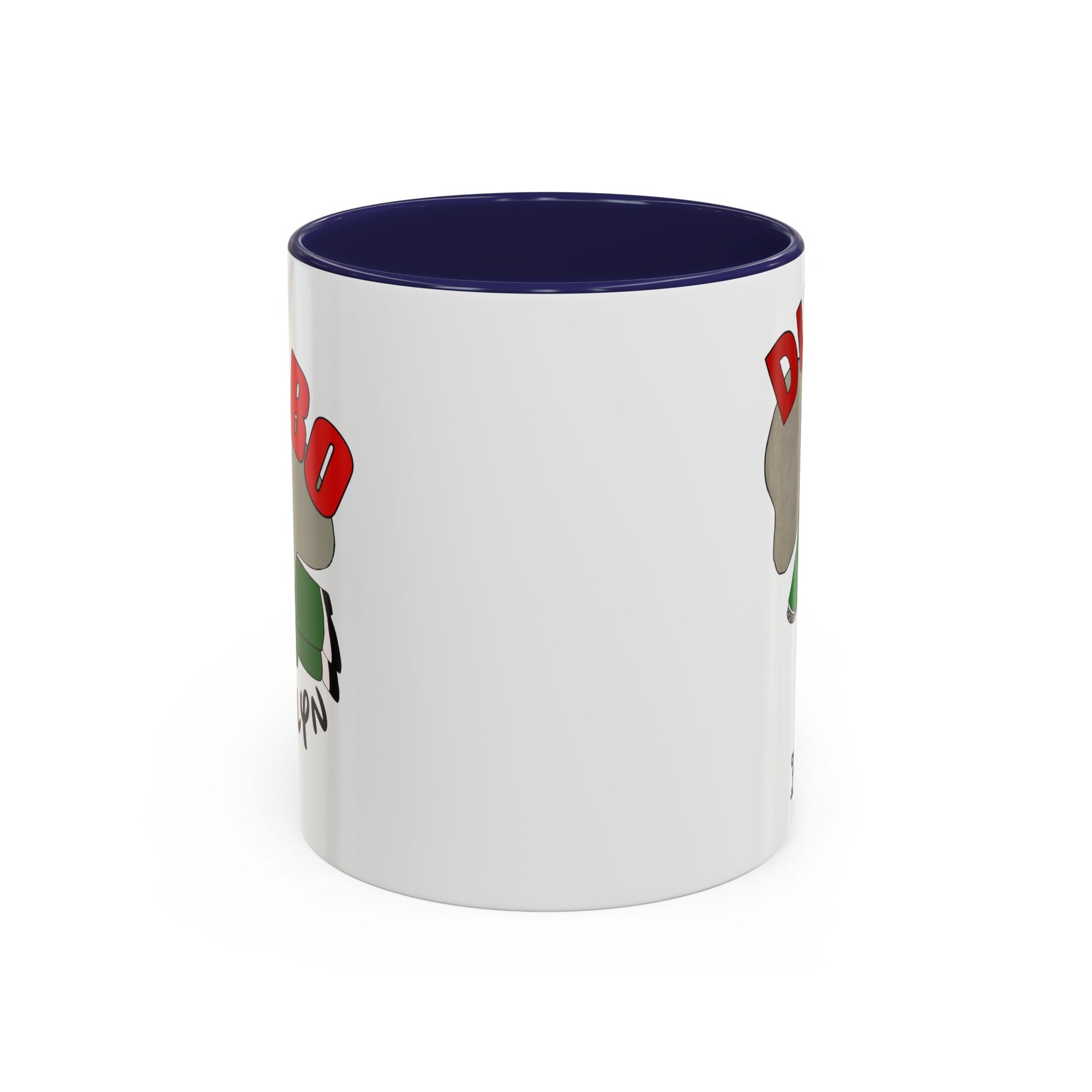 Dumbo Brooklyn Accent Mug - Unique Coffee Cup, Cute Elephant Design, Perfect Gift for Friends, Home Decor, Elephant Lover