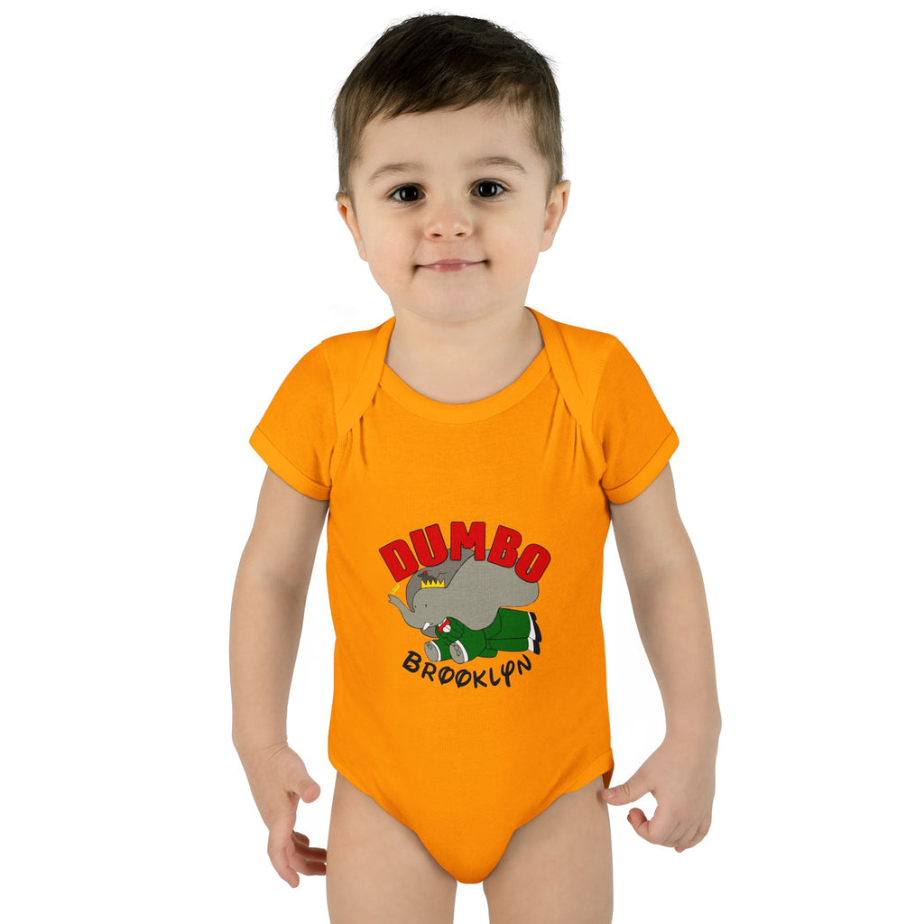 Dumbo Brooklyn Baby Bodysuit – Cute Brooklyn Elephant Infant Onesie