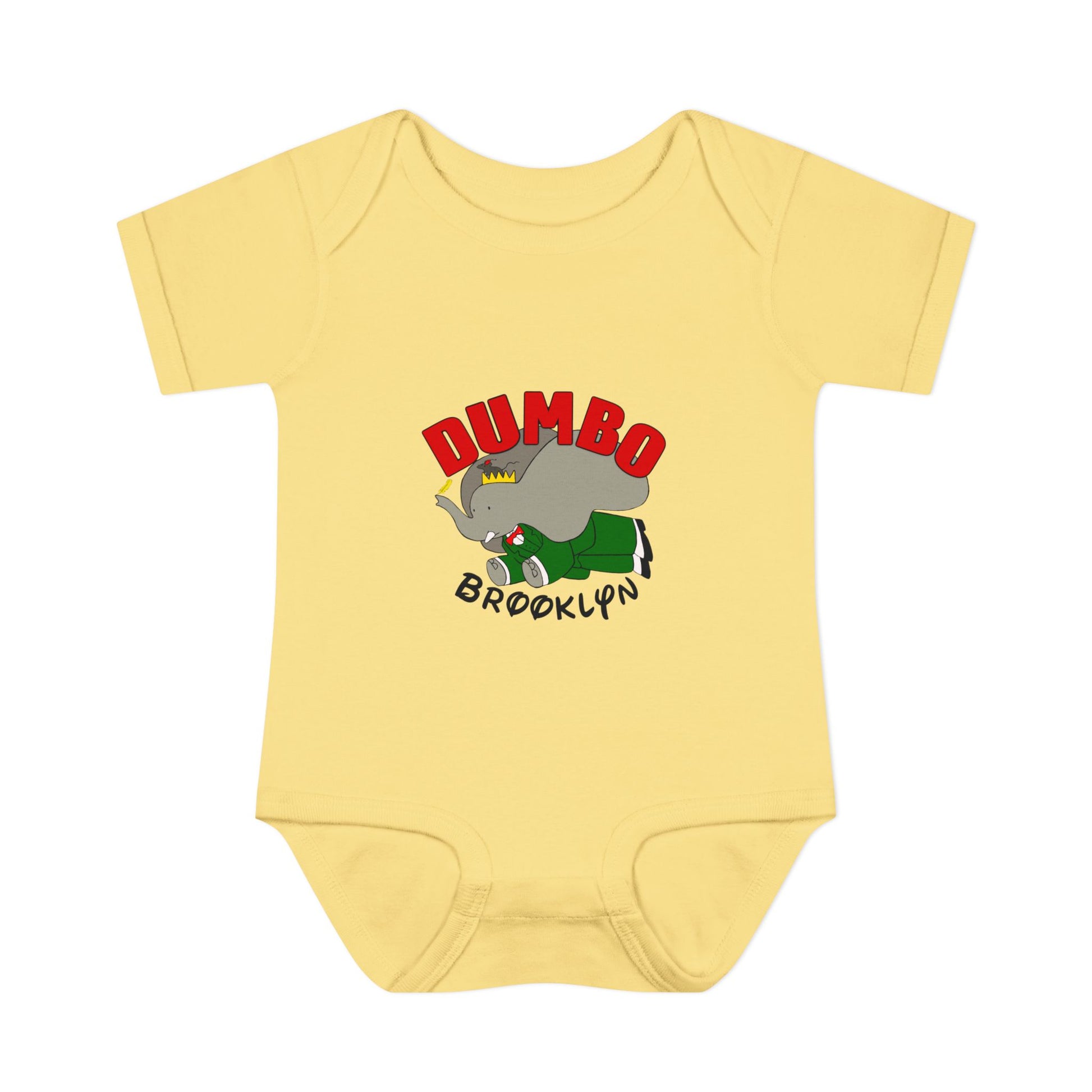 Dumbo Brooklyn Baby Bodysuit – Cute Brooklyn Elephant Infant Onesie