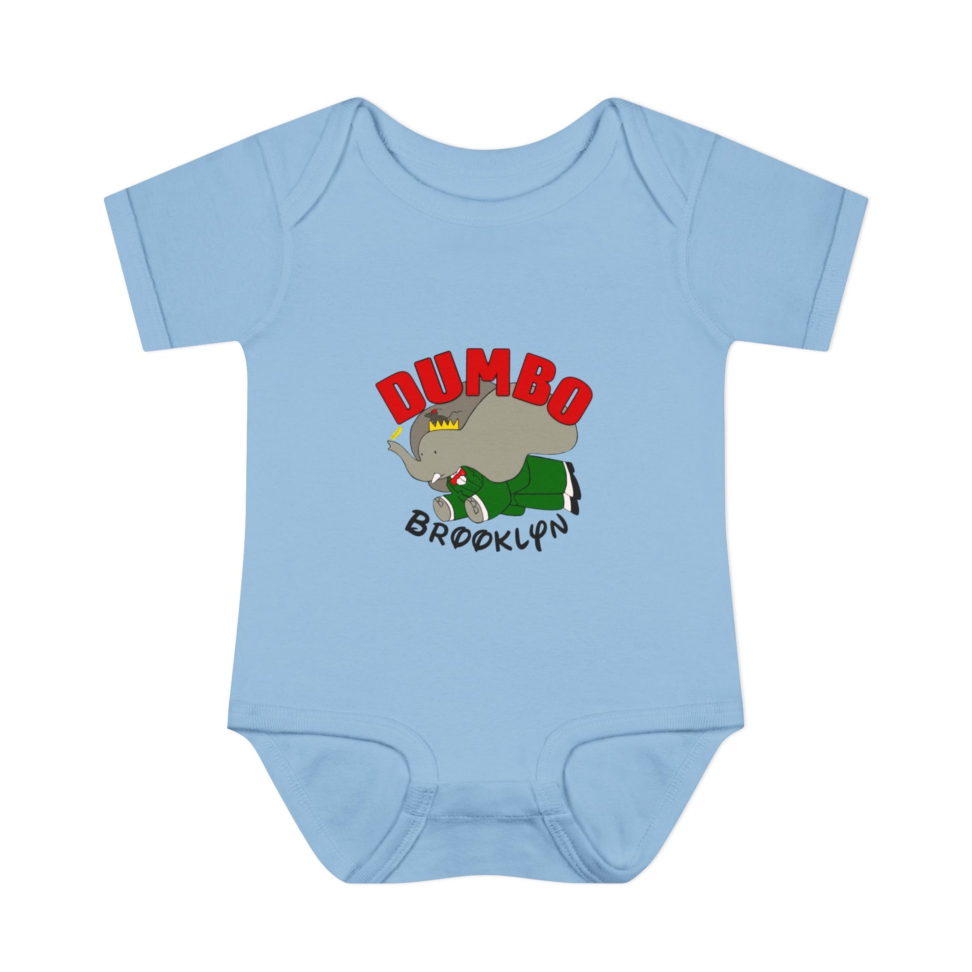 Dumbo Brooklyn Baby Bodysuit – Cute Brooklyn Elephant Infant Onesie