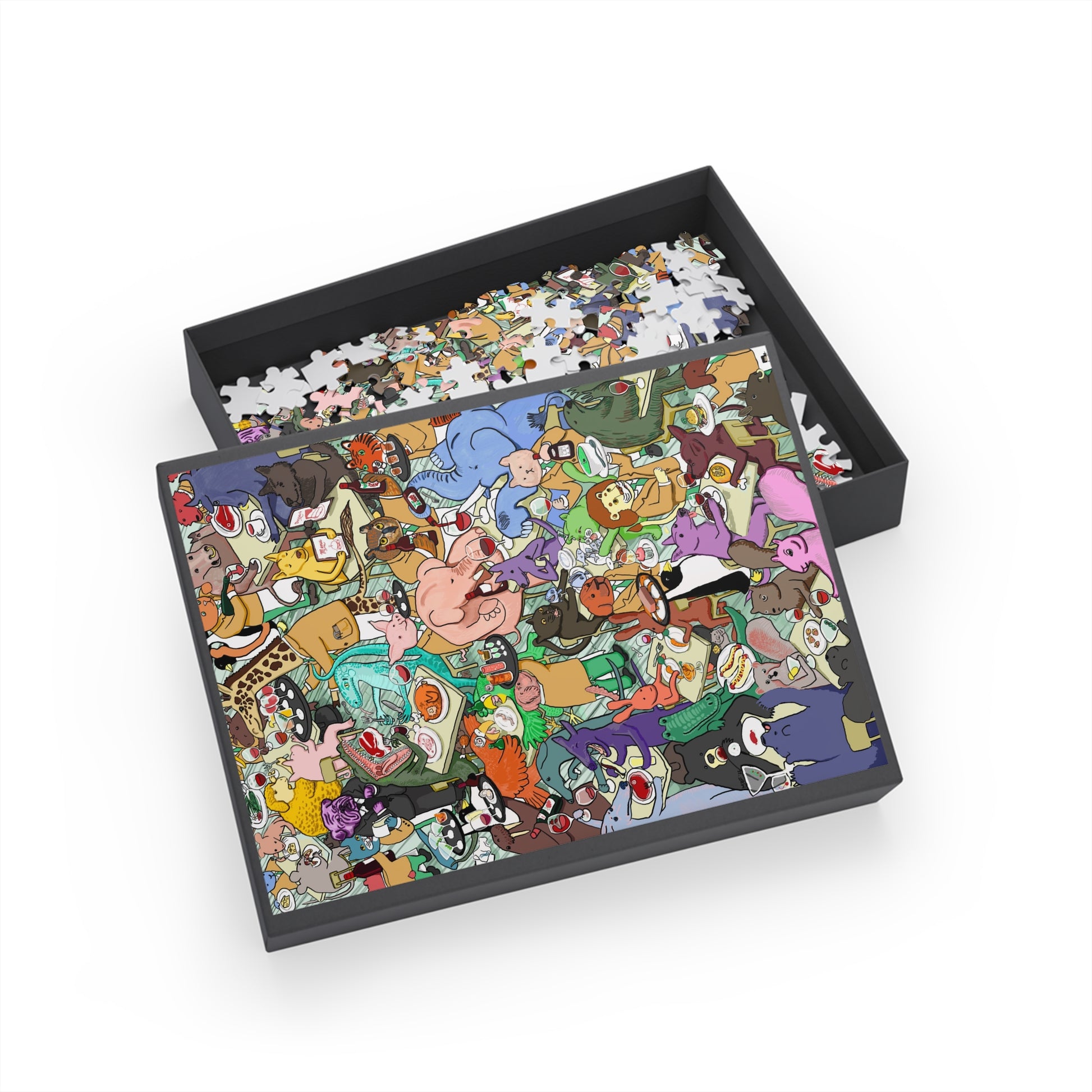 Colorful Animal Puzzle Adventure - 96, 252, 500, 1000-Piece - Fun for Family Game Night, Kids' Activity, Gifts, Home Decor