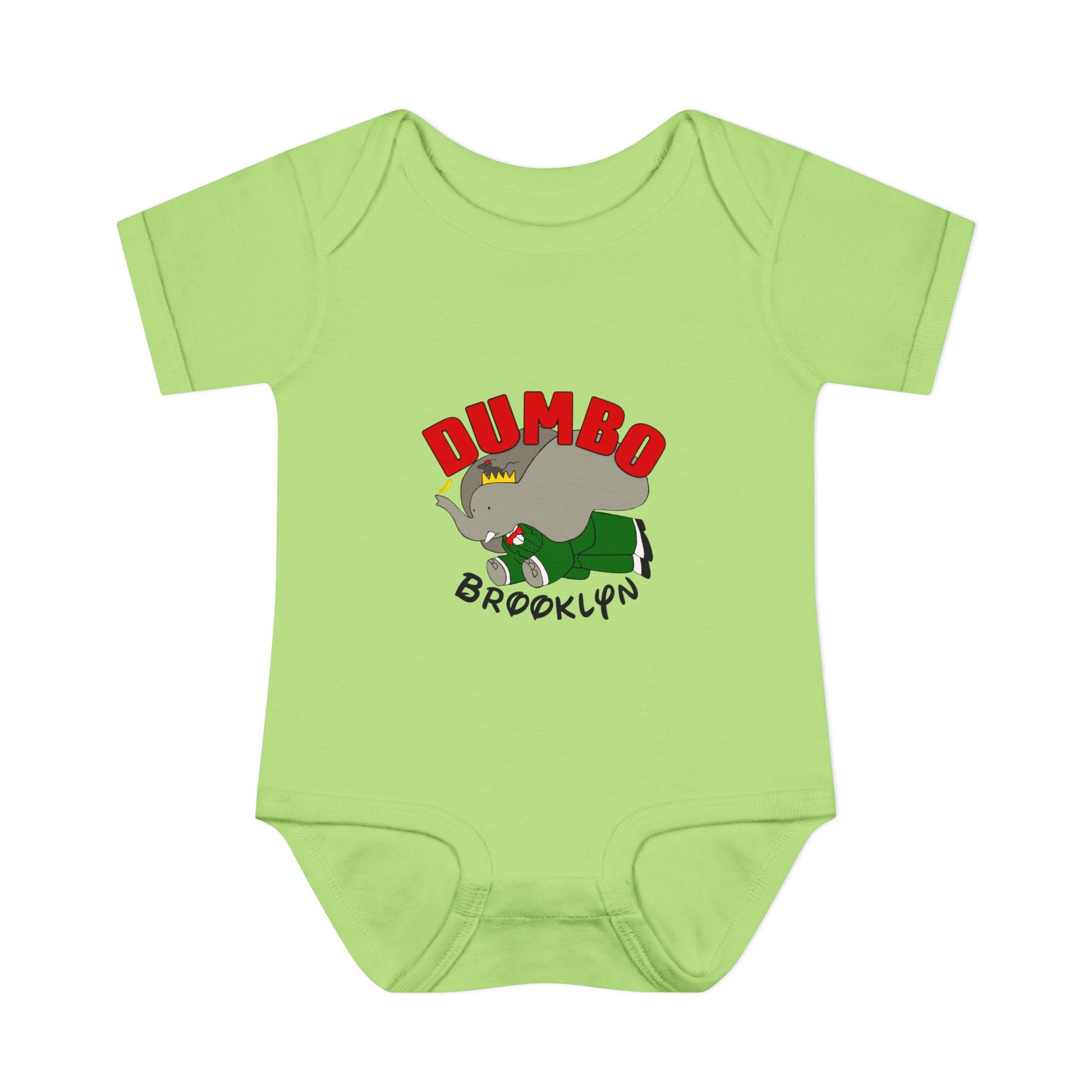 Dumbo Brooklyn Baby Bodysuit – Cute Brooklyn Elephant Infant Onesie