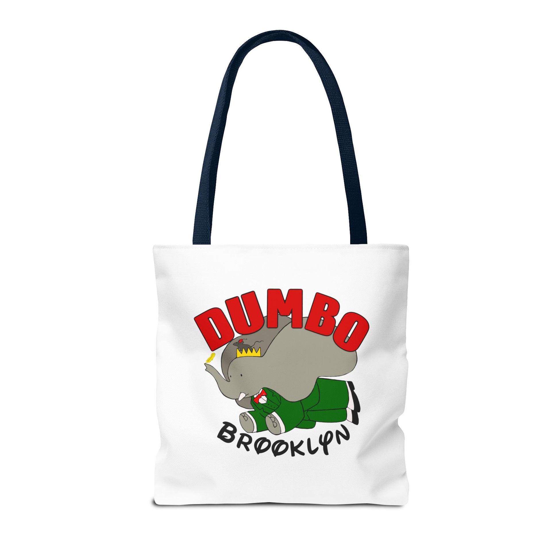 Dumbo Brooklyn Tote Bag, Cute Elephant Bag, Eco-Friendly Shopping Tote, Travel Handbag, Unique Gift for Animal Lovers