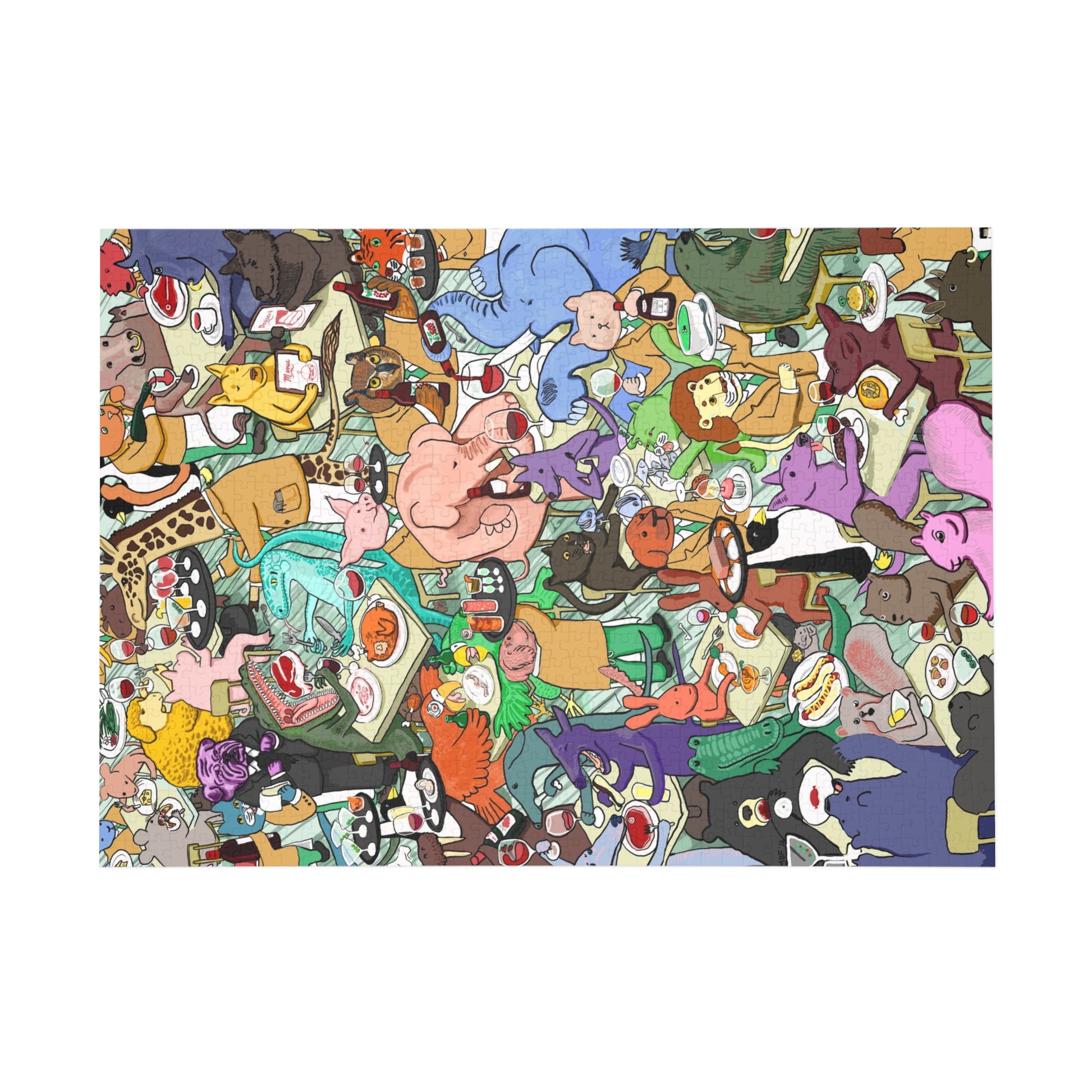 Colorful Animal Puzzle Adventure - 96, 252, 500, 1000-Piece - Fun for Family Game Night, Kids' Activity, Gifts, Home Decor