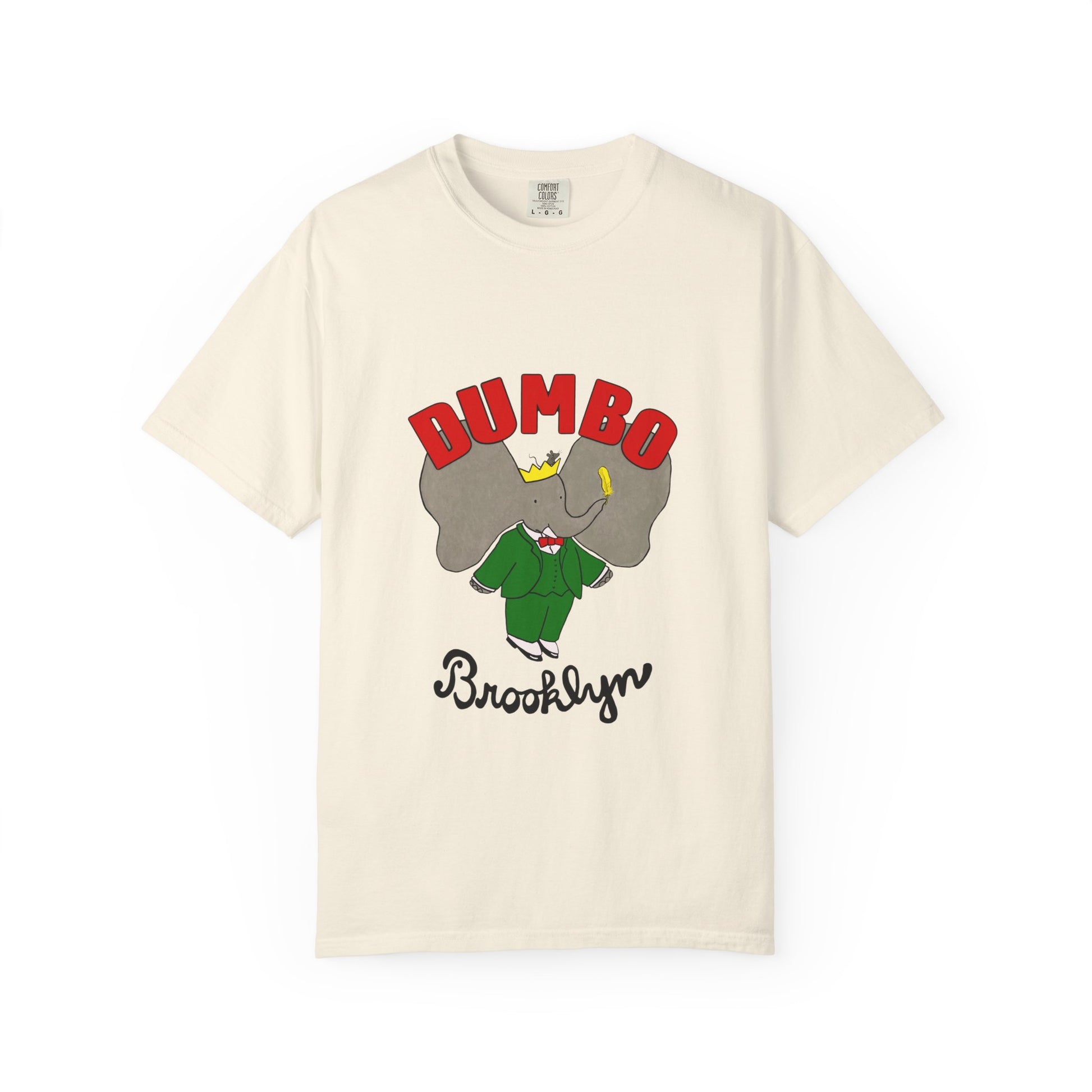 Brooklyn Dumbo Elephant Tee, Fun Graphic T-Shirt, Unisex Gift, Casual Wear, Vintage Style T-Shirt, Summer Fashion, Unique Present