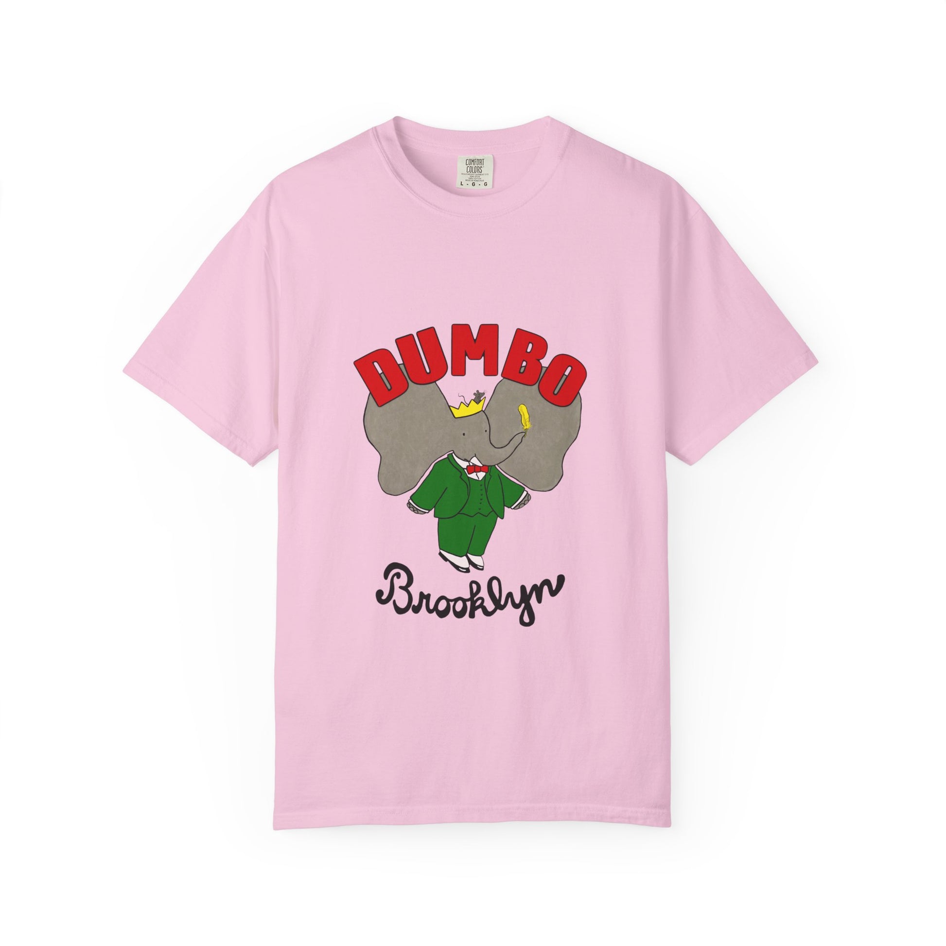 Brooklyn Dumbo Elephant Tee, Fun Graphic T-Shirt, Unisex Gift, Casual Wear, Vintage Style T-Shirt, Summer Fashion, Unique Present