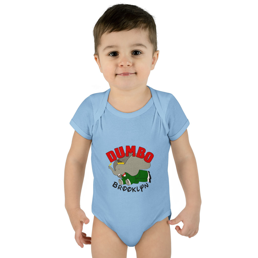 Dumbo Brooklyn Baby Bodysuit – Cute Brooklyn Elephant Infant Onesie
