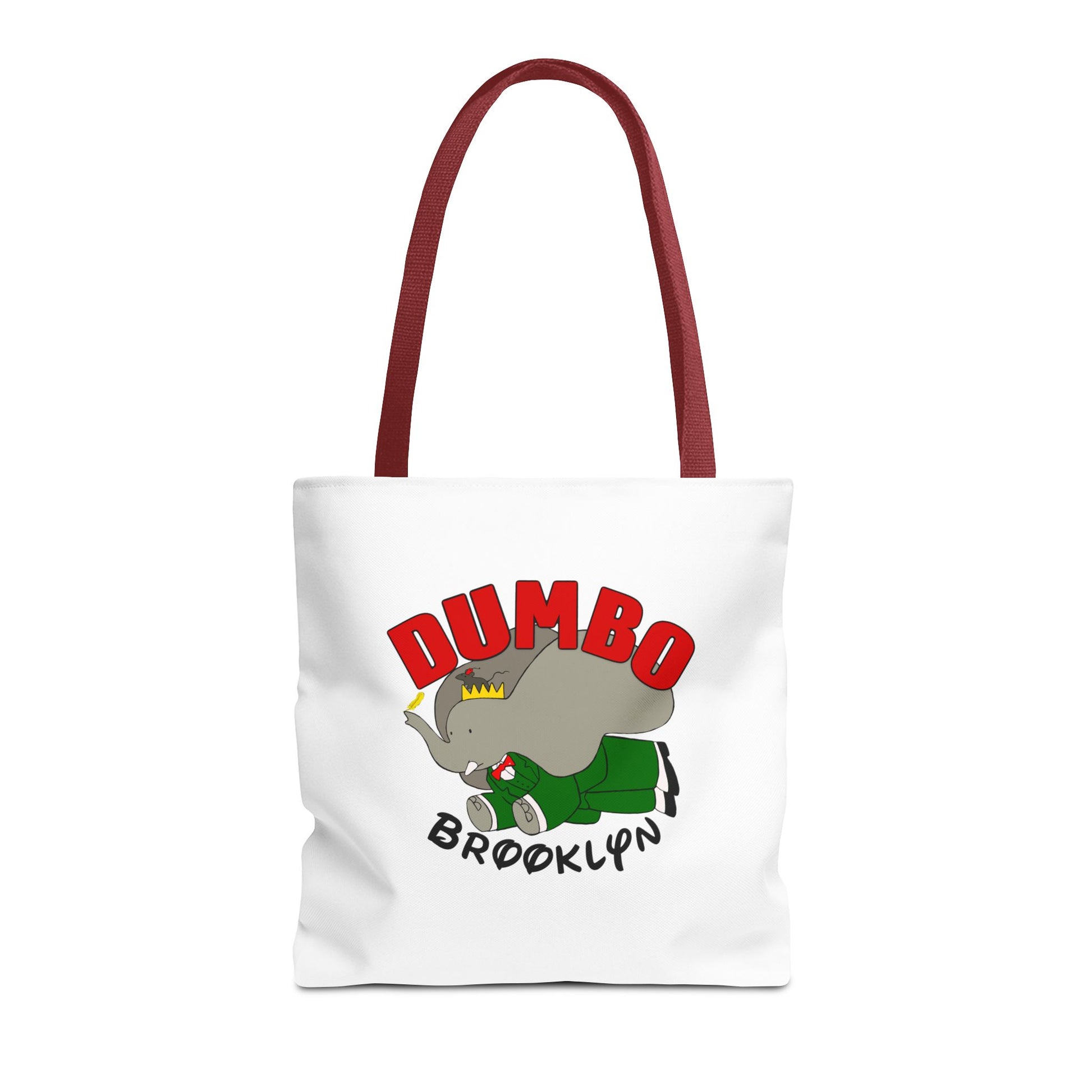 Dumbo Brooklyn Tote Bag, Cute Elephant Bag, Eco-Friendly Shopping Tote, Travel Handbag, Unique Gift for Animal Lovers