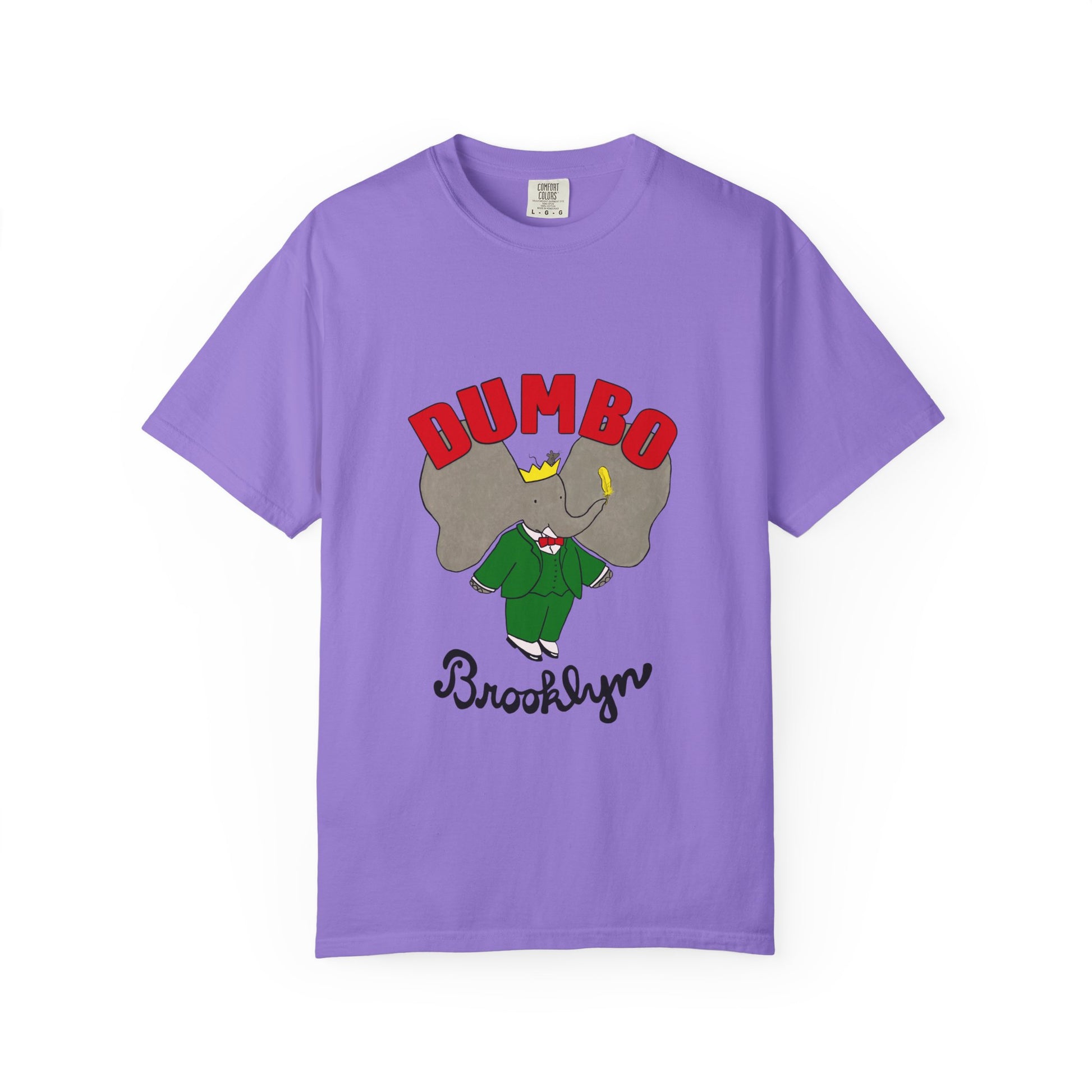 Brooklyn Dumbo Elephant Tee, Fun Graphic T-Shirt, Unisex Gift, Casual Wear, Vintage Style T-Shirt, Summer Fashion, Unique Present