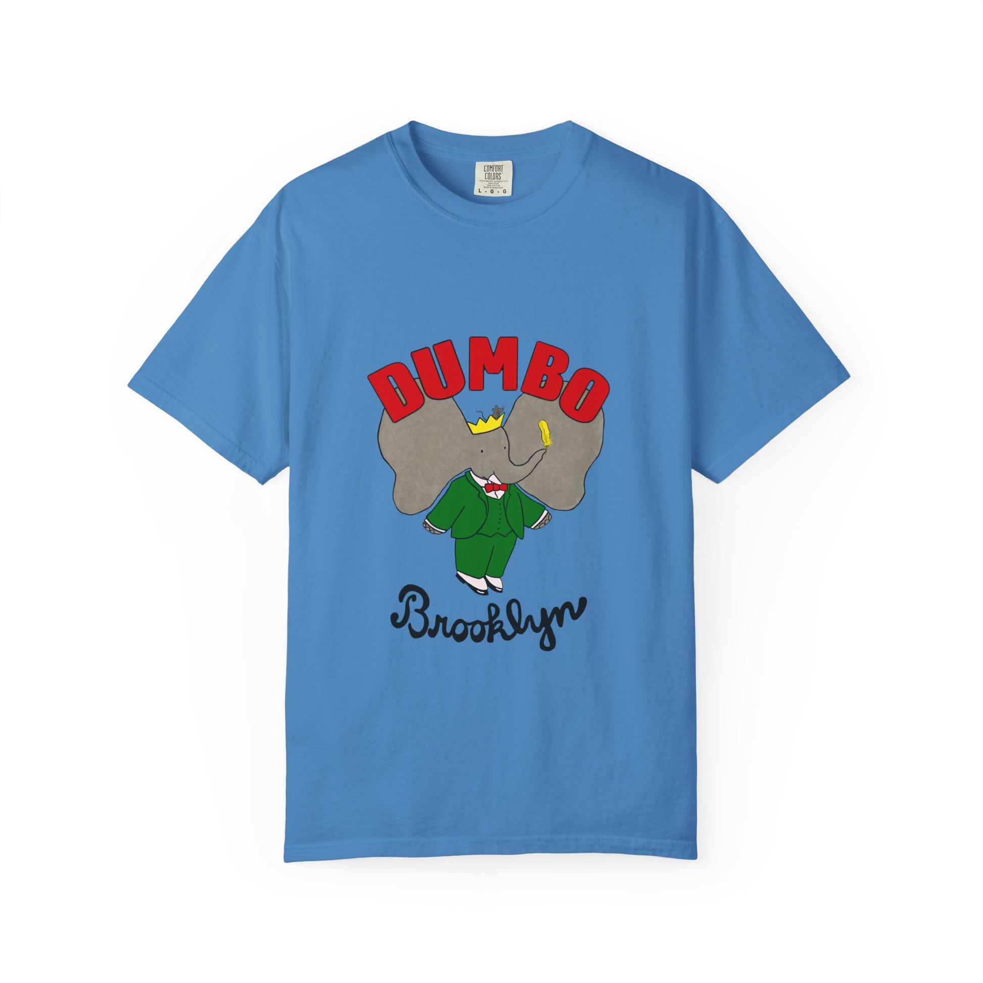 Brooklyn Dumbo Elephant Tee, Fun Graphic T-Shirt, Unisex Gift, Casual Wear, Vintage Style T-Shirt, Summer Fashion, Unique Present