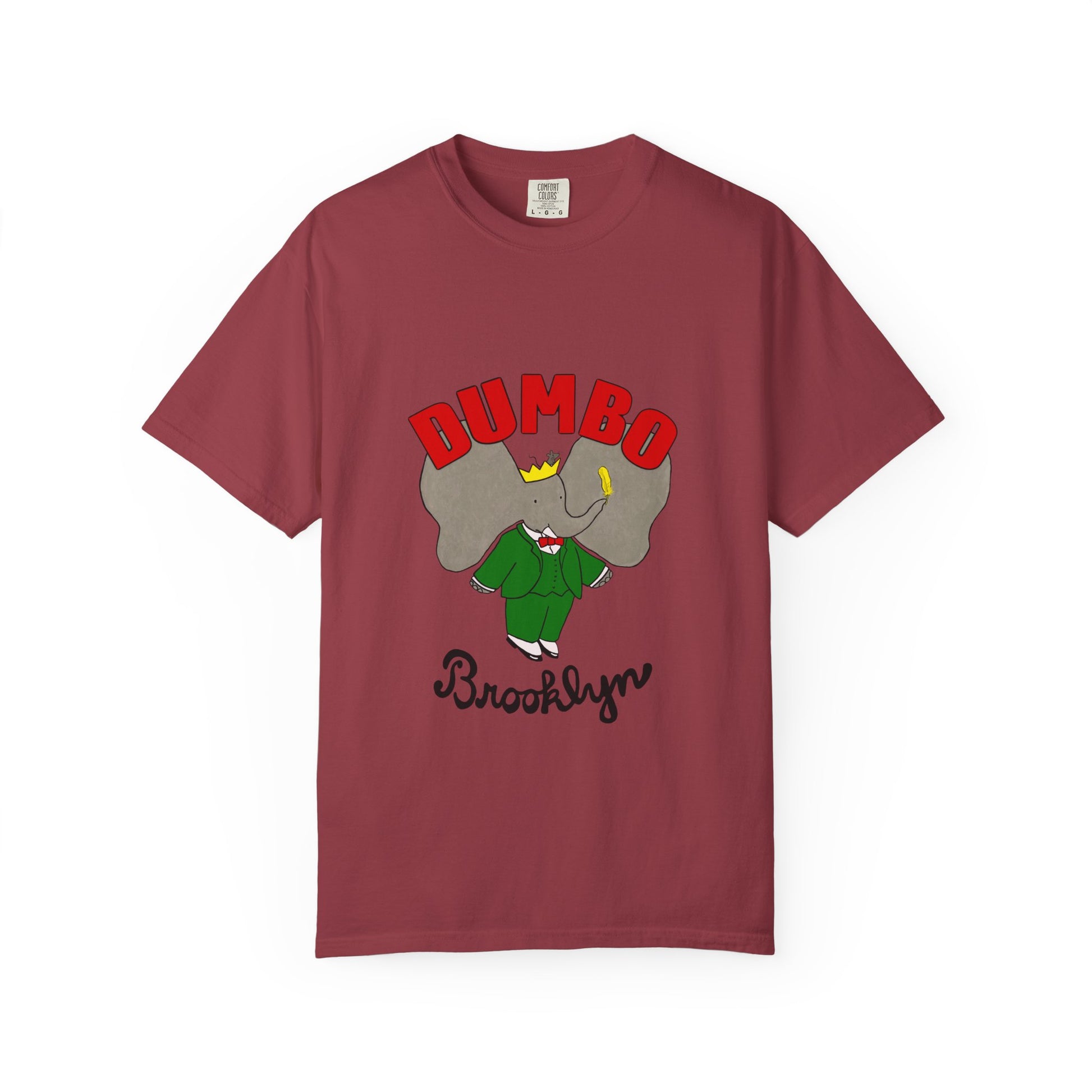 Brooklyn Dumbo Elephant Tee, Fun Graphic T-Shirt, Unisex Gift, Casual Wear, Vintage Style T-Shirt, Summer Fashion, Unique Present