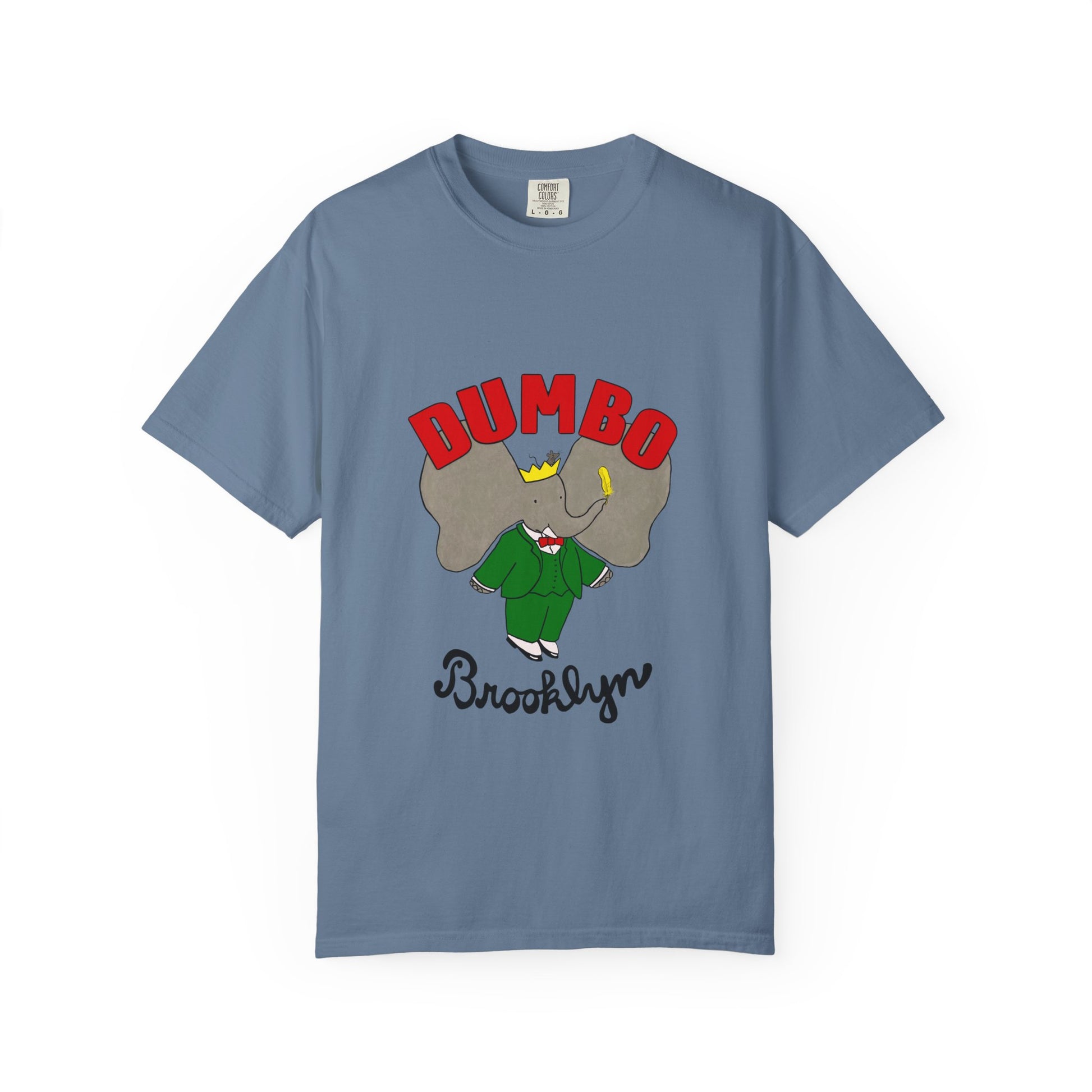 Brooklyn Dumbo Elephant Tee, Fun Graphic T-Shirt, Unisex Gift, Casual Wear, Vintage Style T-Shirt, Summer Fashion, Unique Present