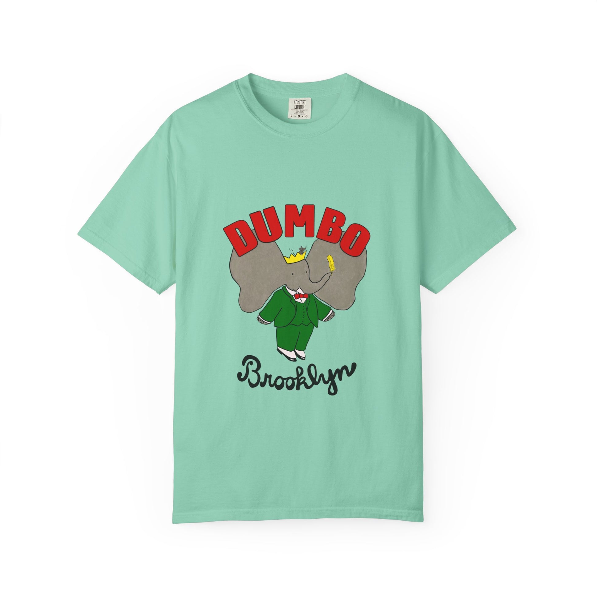 Brooklyn Dumbo Elephant Tee, Fun Graphic T-Shirt, Unisex Gift, Casual Wear, Vintage Style T-Shirt, Summer Fashion, Unique Present