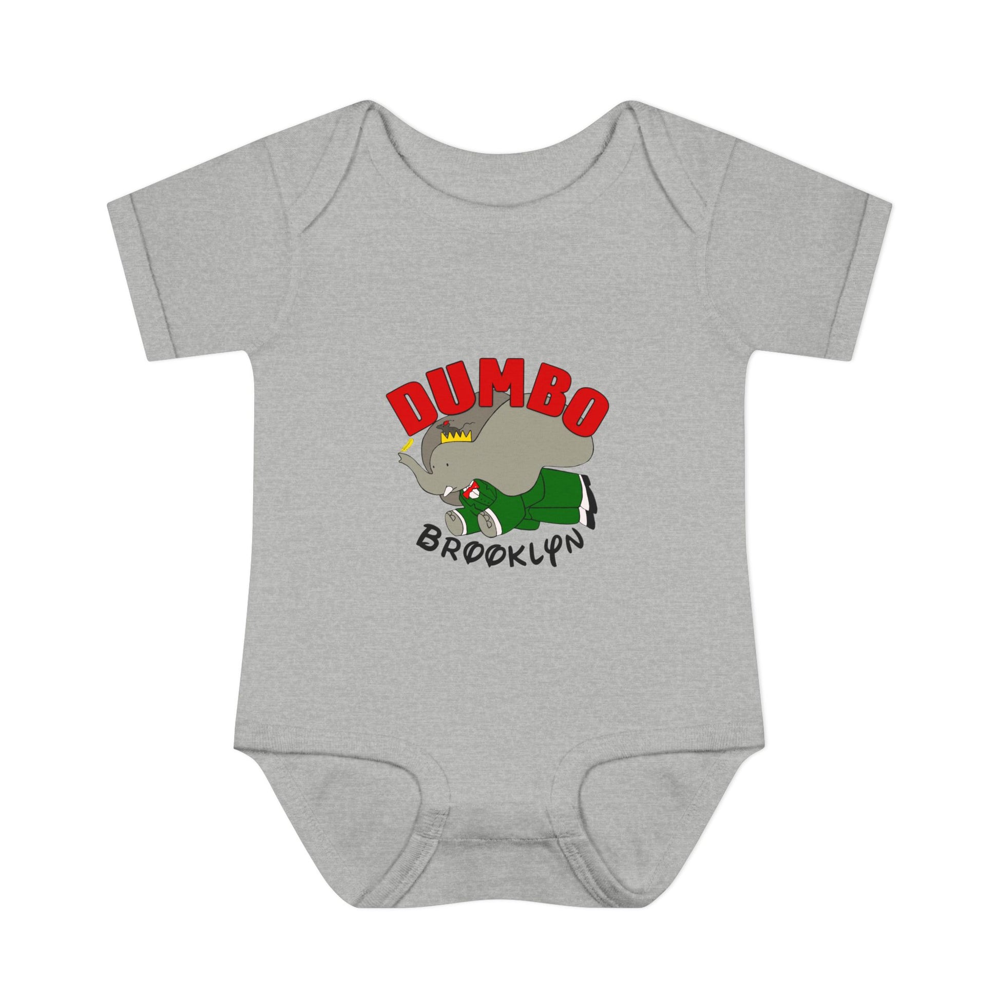 Dumbo Brooklyn Baby Bodysuit – Cute Brooklyn Elephant Infant Onesie