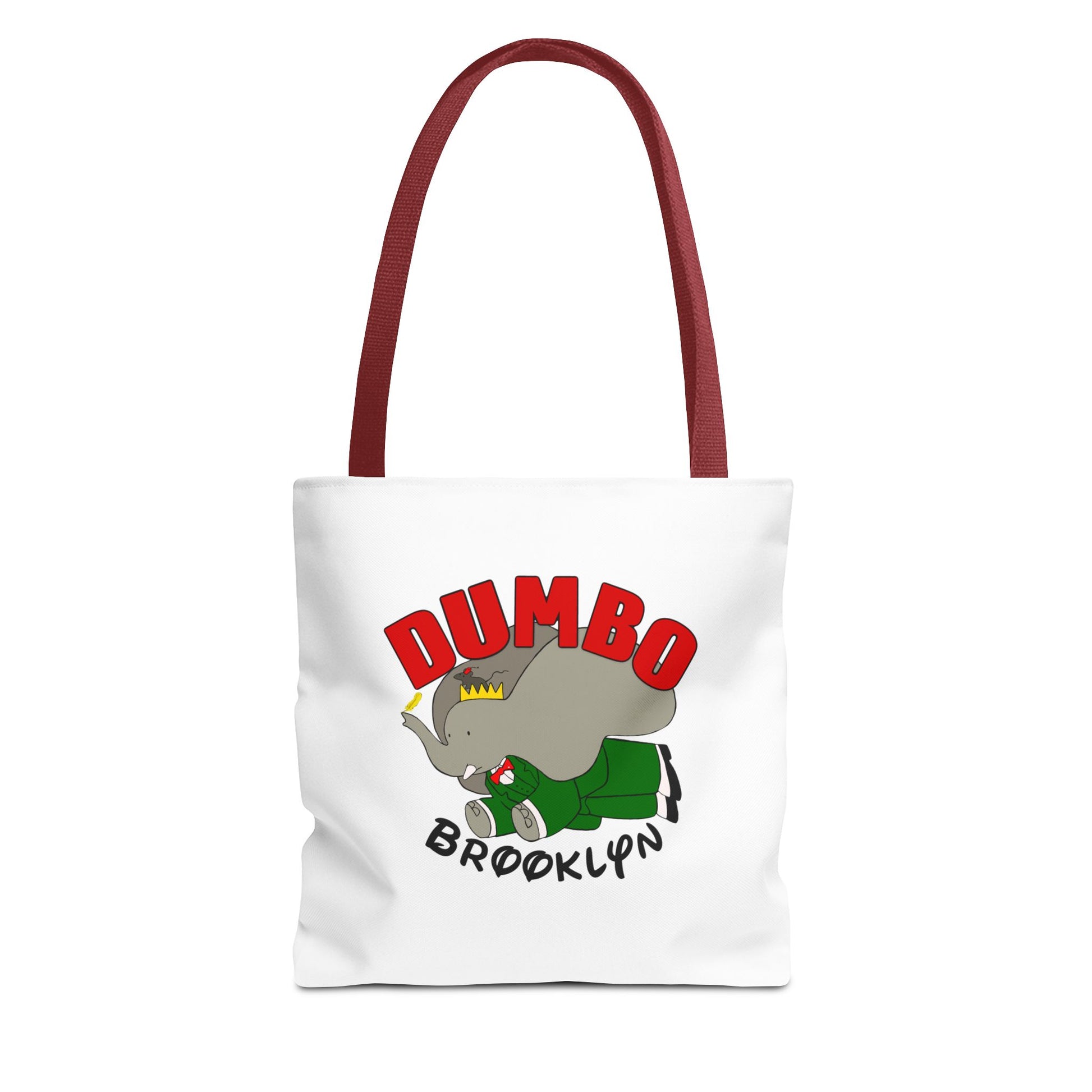 Dumbo Brooklyn Tote Bag, Cute Elephant Bag, Eco-Friendly Shopping Tote, Travel Handbag, Unique Gift for Animal Lovers