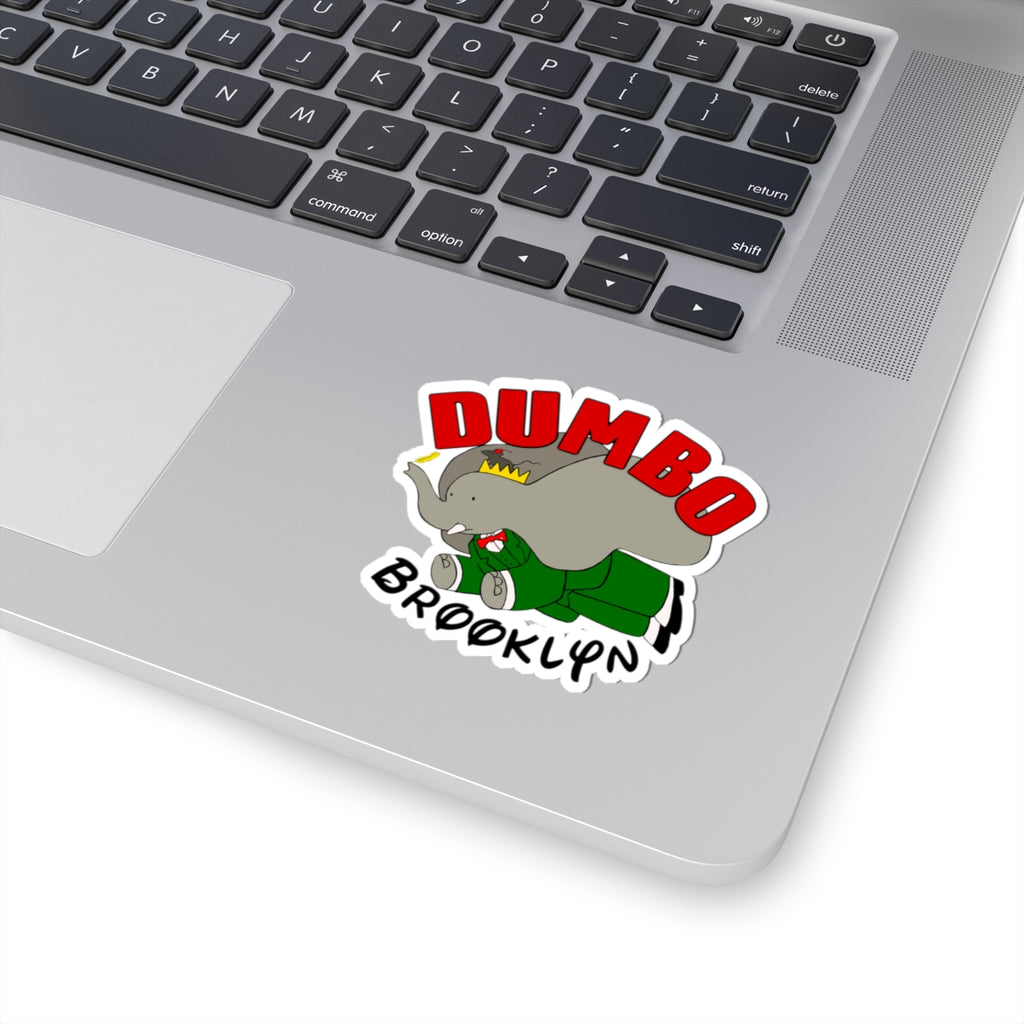 Dumbo Stickers, Fun Elephant Design, Brooklyn Decor, Playful Vinyl Decals, Cute Gifts for Kids & Adults, Laptop & Scrapbooking