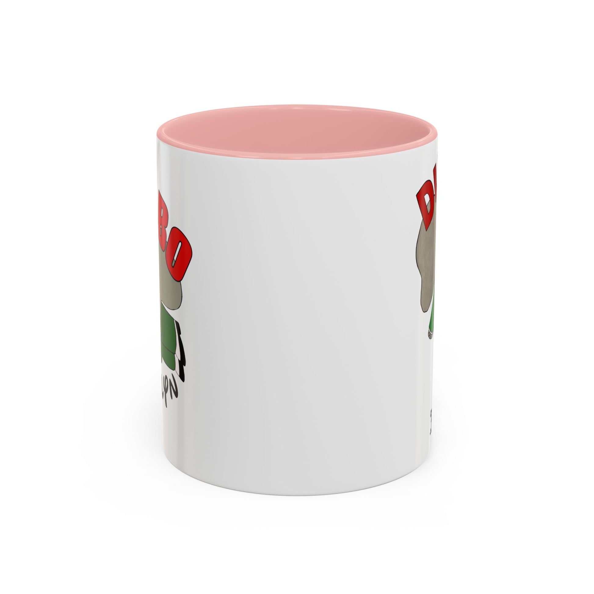 Dumbo Brooklyn Accent Mug - Unique Coffee Cup, Cute Elephant Design, Perfect Gift for Friends, Home Decor, Elephant Lover