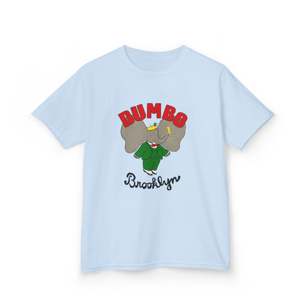 DUMBO Kids Tee, Fun Brooklyn Kids T-Shirt, Adorable Elephant Design, Perfect for Birthdays, Playtime, or Family Outings