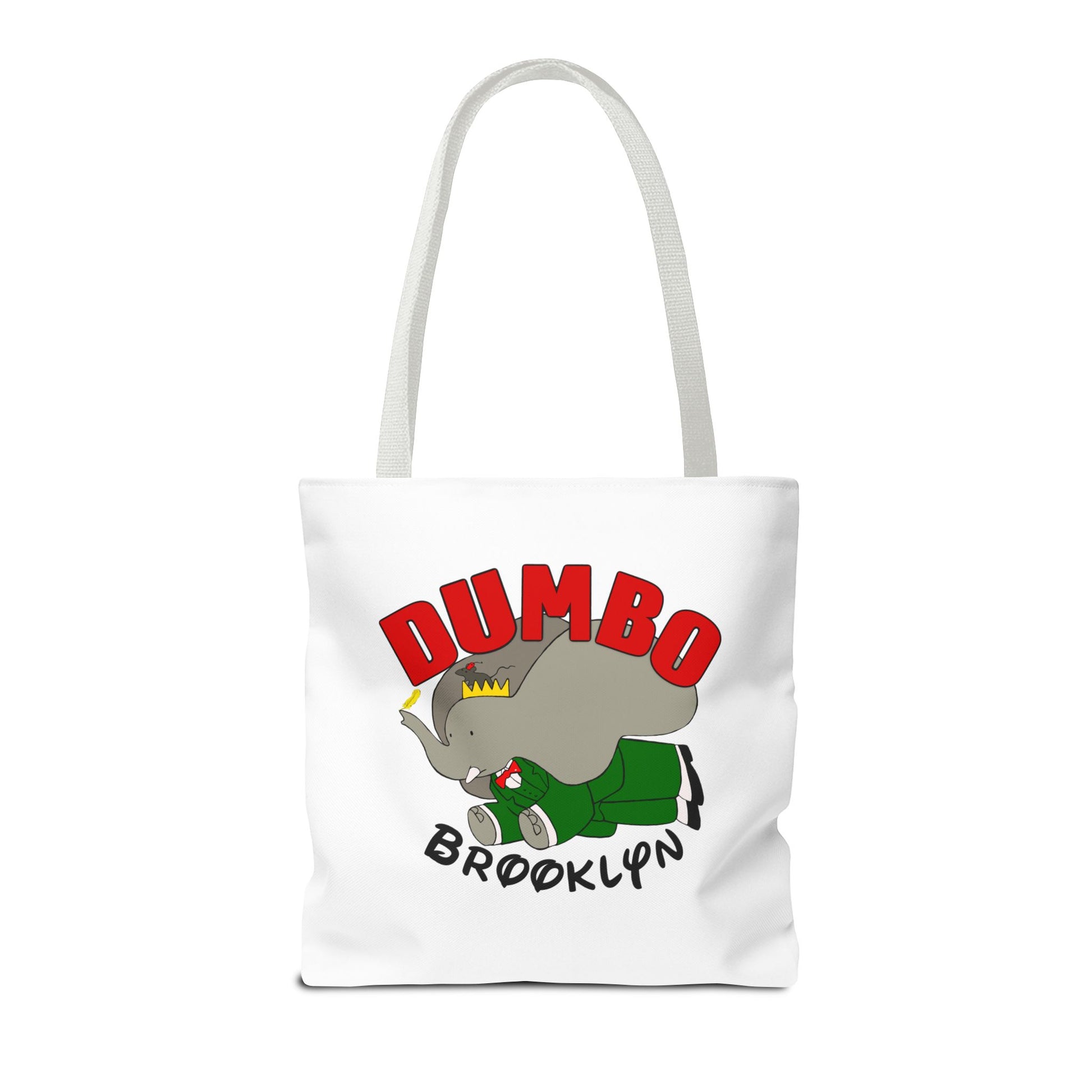 Dumbo Brooklyn Tote Bag, Cute Elephant Bag, Eco-Friendly Shopping Tote, Travel Handbag, Unique Gift for Animal Lovers