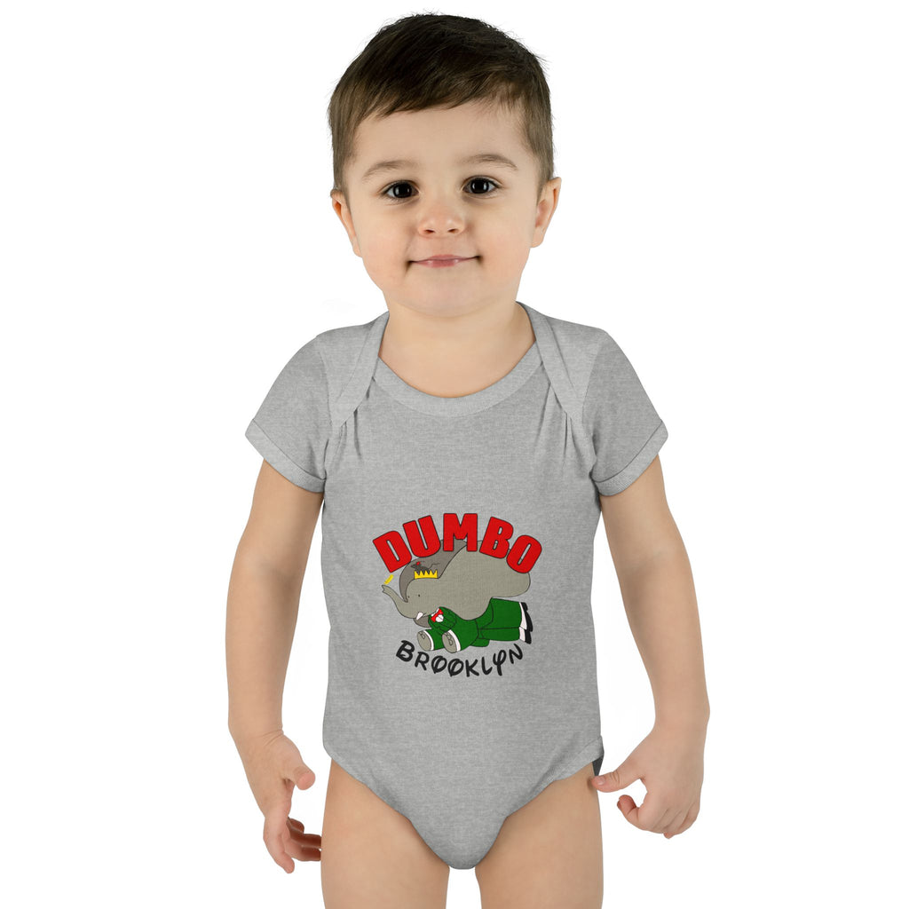 Dumbo Brooklyn Baby Bodysuit – Cute Brooklyn Elephant Infant Onesie