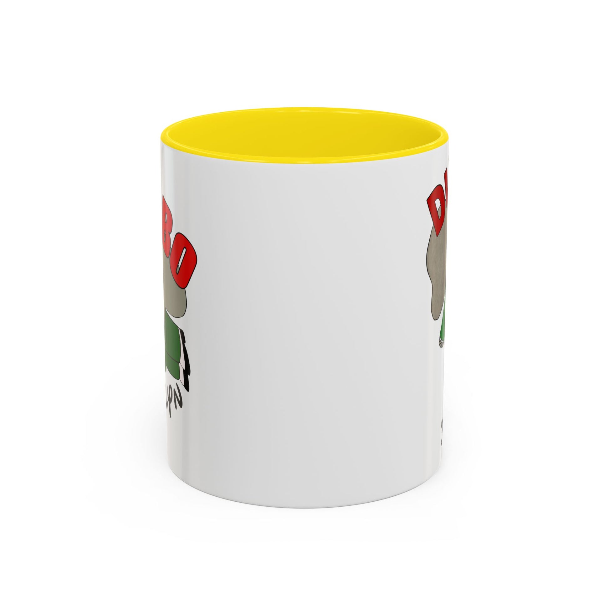 Dumbo Brooklyn Accent Mug - Unique Coffee Cup, Cute Elephant Design, Perfect Gift for Friends, Home Decor, Elephant Lover