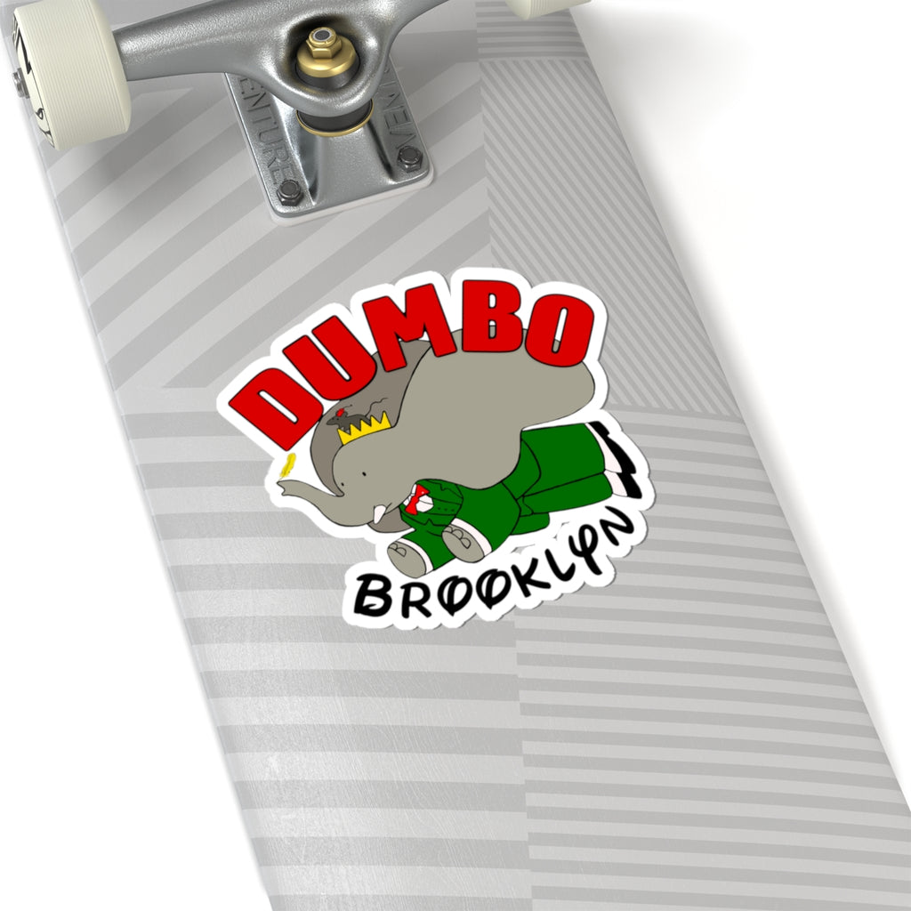 Dumbo Stickers, Fun Elephant Design, Brooklyn Decor, Playful Vinyl Decals, Cute Gifts for Kids & Adults, Laptop & Scrapbooking