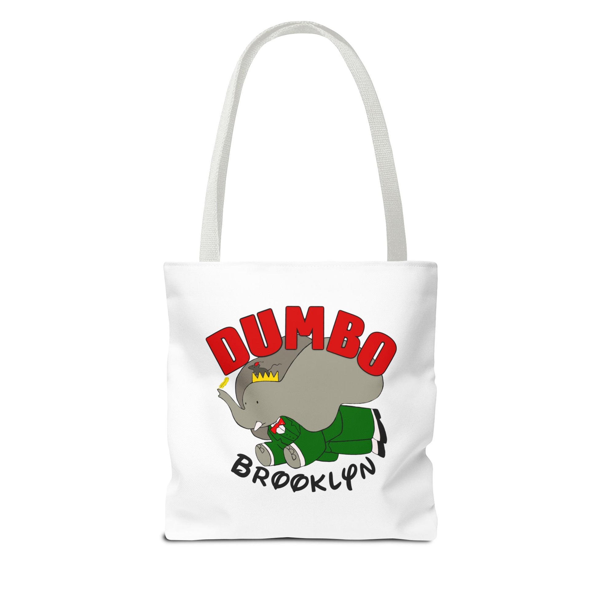 Dumbo Brooklyn Tote Bag, Cute Elephant Bag, Eco-Friendly Shopping Tote, Travel Handbag, Unique Gift for Animal Lovers