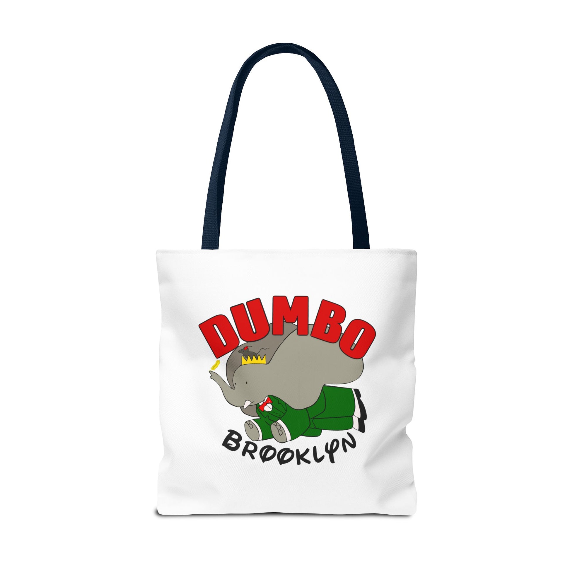 Dumbo Brooklyn Tote Bag, Cute Elephant Bag, Eco-Friendly Shopping Tote, Travel Handbag, Unique Gift for Animal Lovers