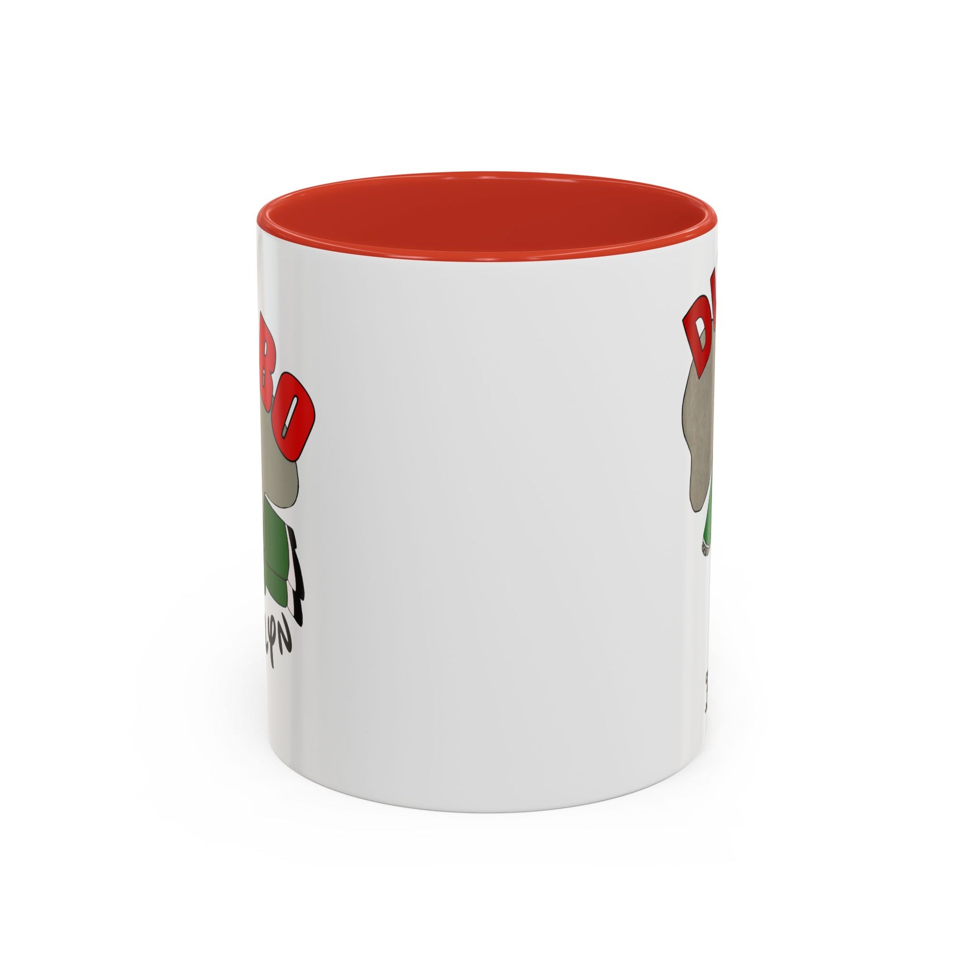 Dumbo Brooklyn Accent Mug - Unique Coffee Cup, Cute Elephant Design, Perfect Gift for Friends, Home Decor, Elephant Lover