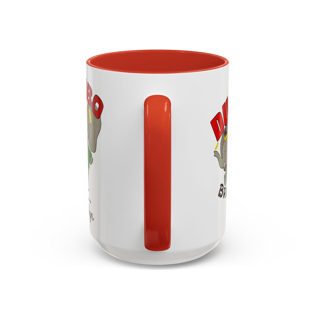 Dumbo Brooklyn Accent Mug - Unique Coffee Cup, Cute Elephant Design, Perfect Gift for Friends, Home Decor, Elephant Lover