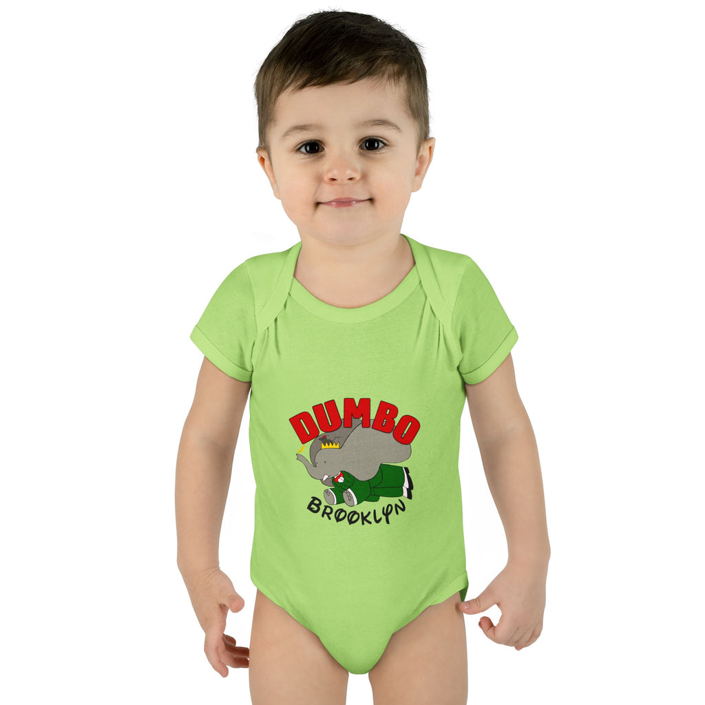 Dumbo Brooklyn Baby Bodysuit – Cute Brooklyn Elephant Infant Onesie