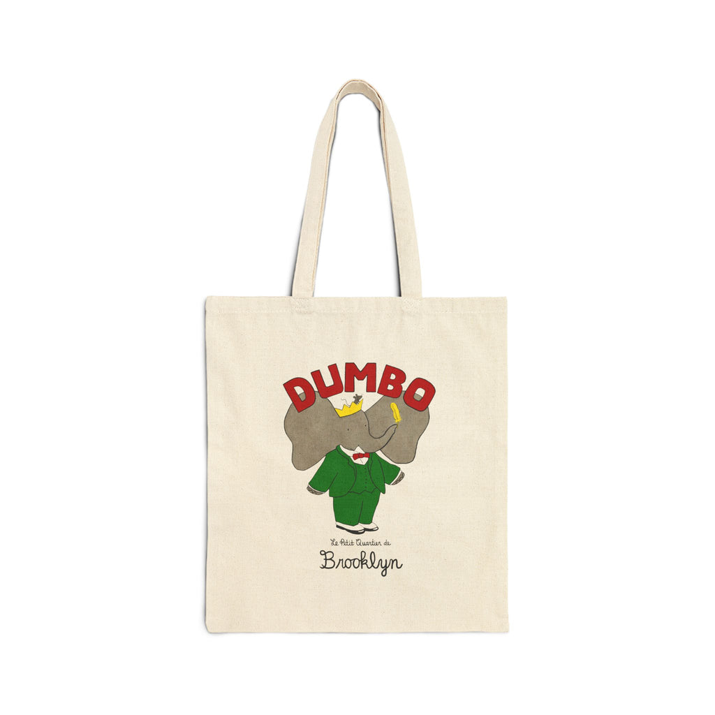 Dumbo Brooklyn Canvas Tote Bag, Eco-Friendly Shopping Bag, Fun Gift for Kids, Beach Bag, Unique Grocery Tote