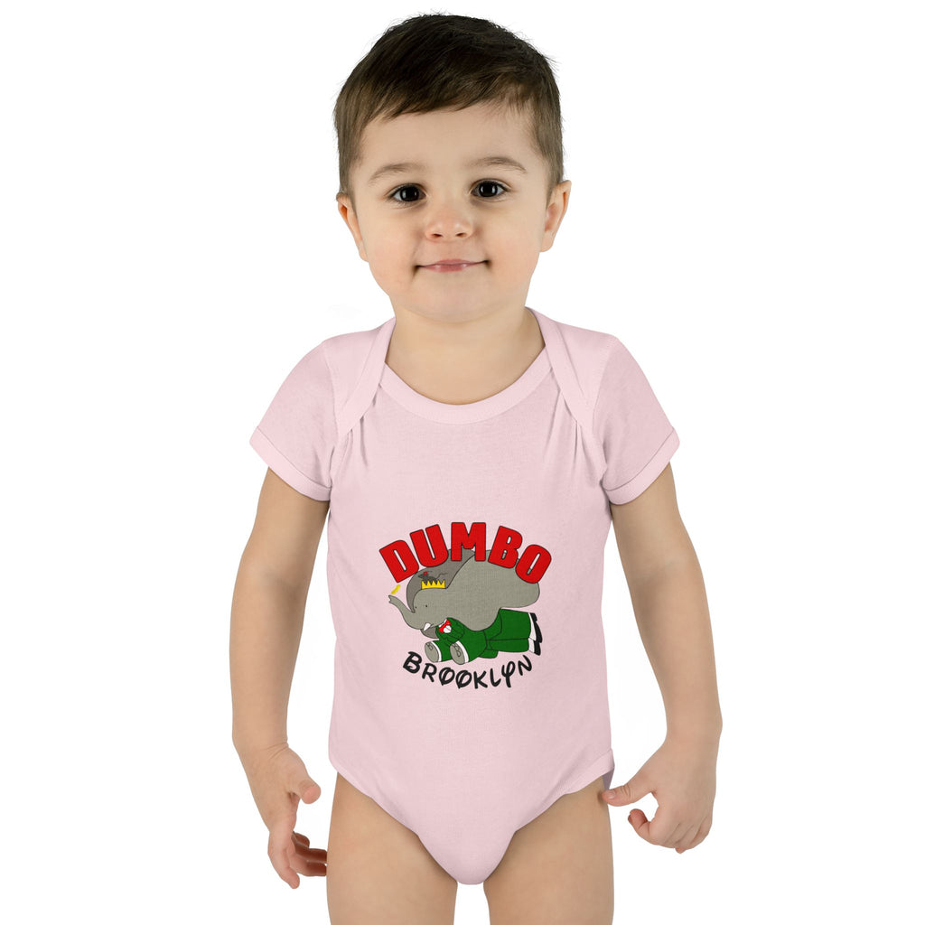 Dumbo Brooklyn Baby Bodysuit – Cute Brooklyn Elephant Infant Onesie