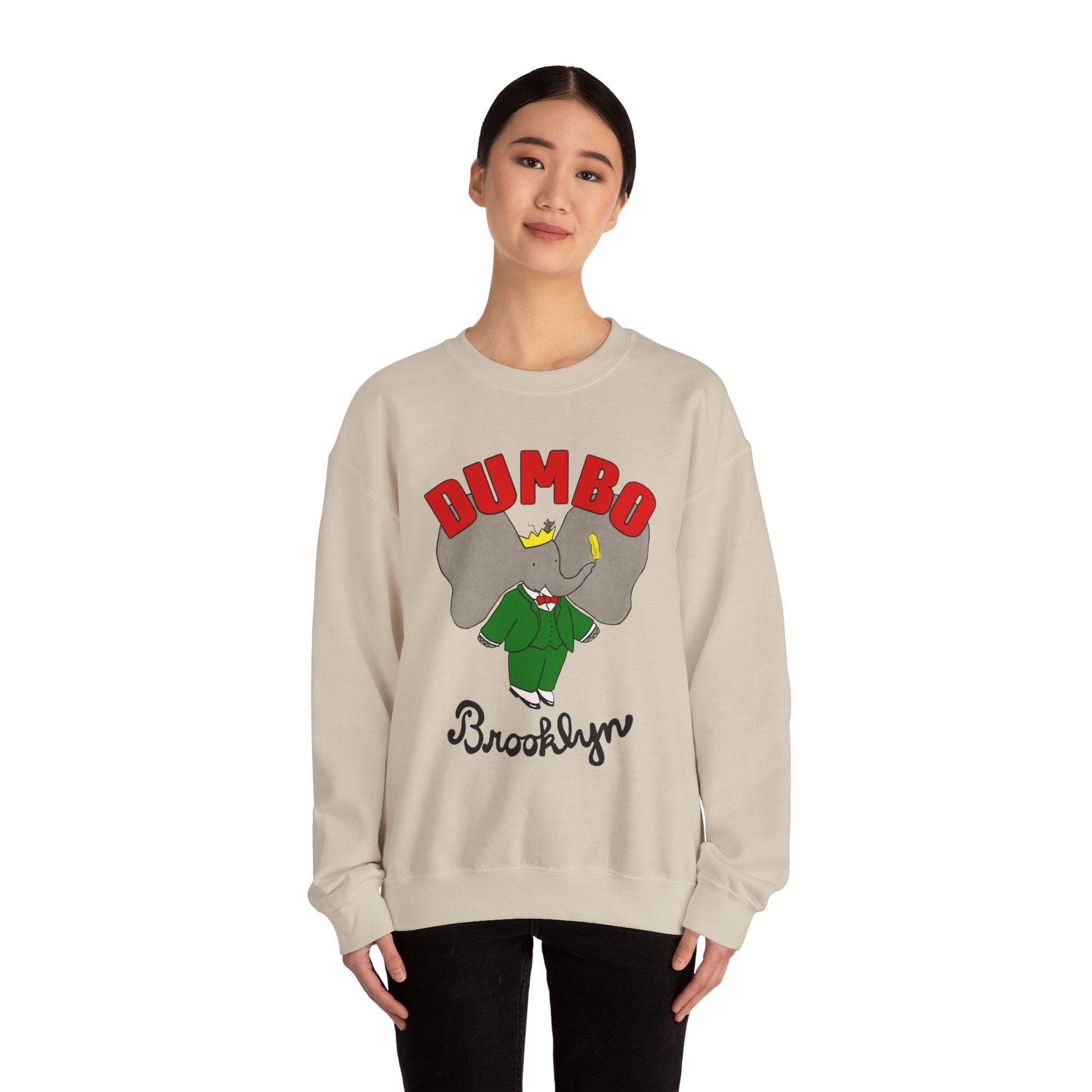 Dumbo Brooklyn Crewneck Sweatshirt - Fun and Comfy Unisex Sweatshirt for Streetwear Enthusiasts