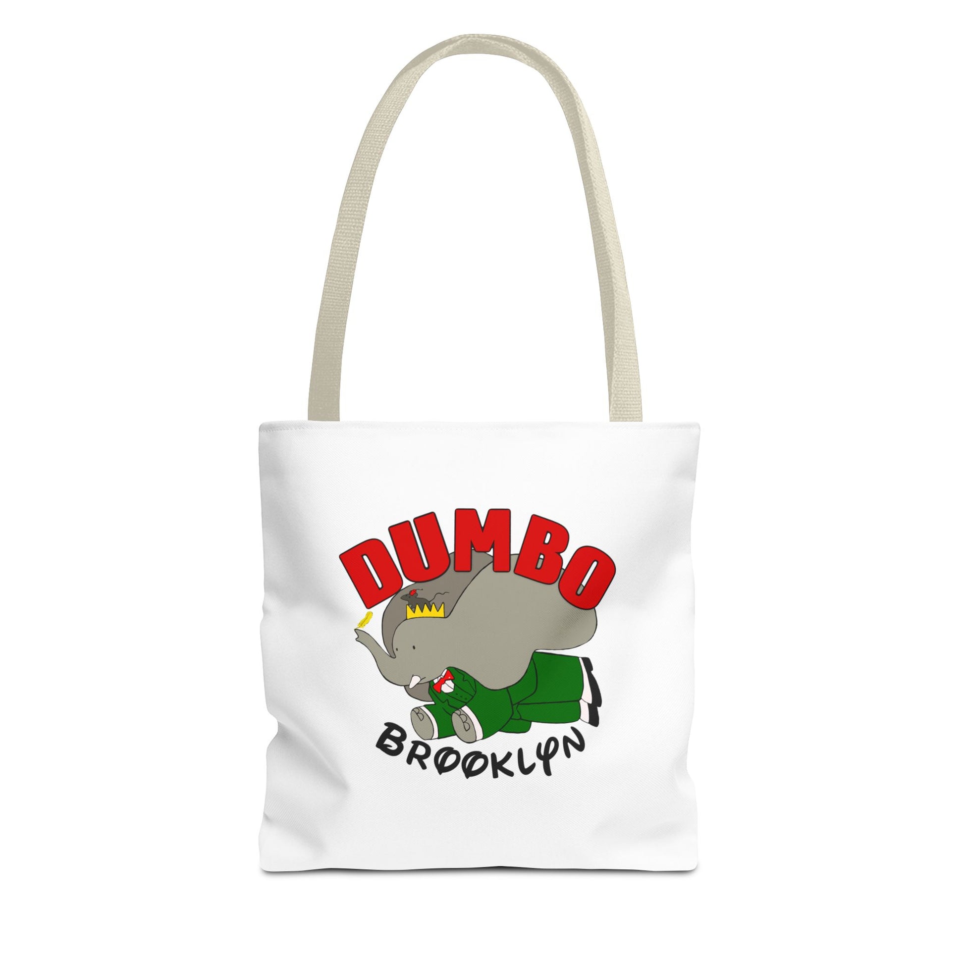 Dumbo Brooklyn Tote Bag, Cute Elephant Bag, Eco-Friendly Shopping Tote, Travel Handbag, Unique Gift for Animal Lovers