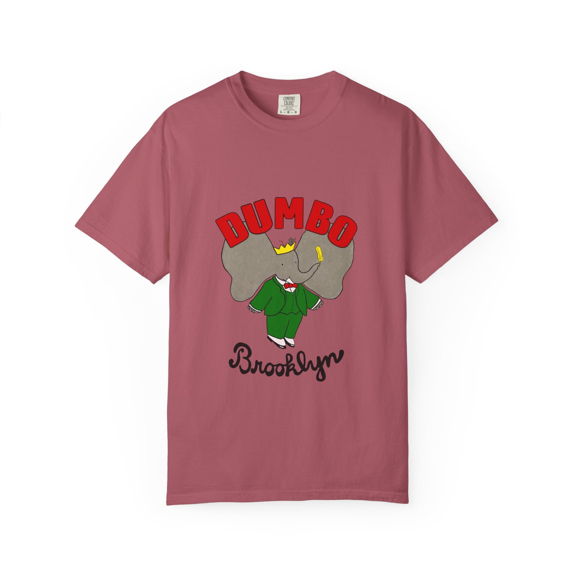 Brooklyn Dumbo Elephant Tee, Fun Graphic T-Shirt, Unisex Gift, Casual Wear, Vintage Style T-Shirt, Summer Fashion, Unique Present