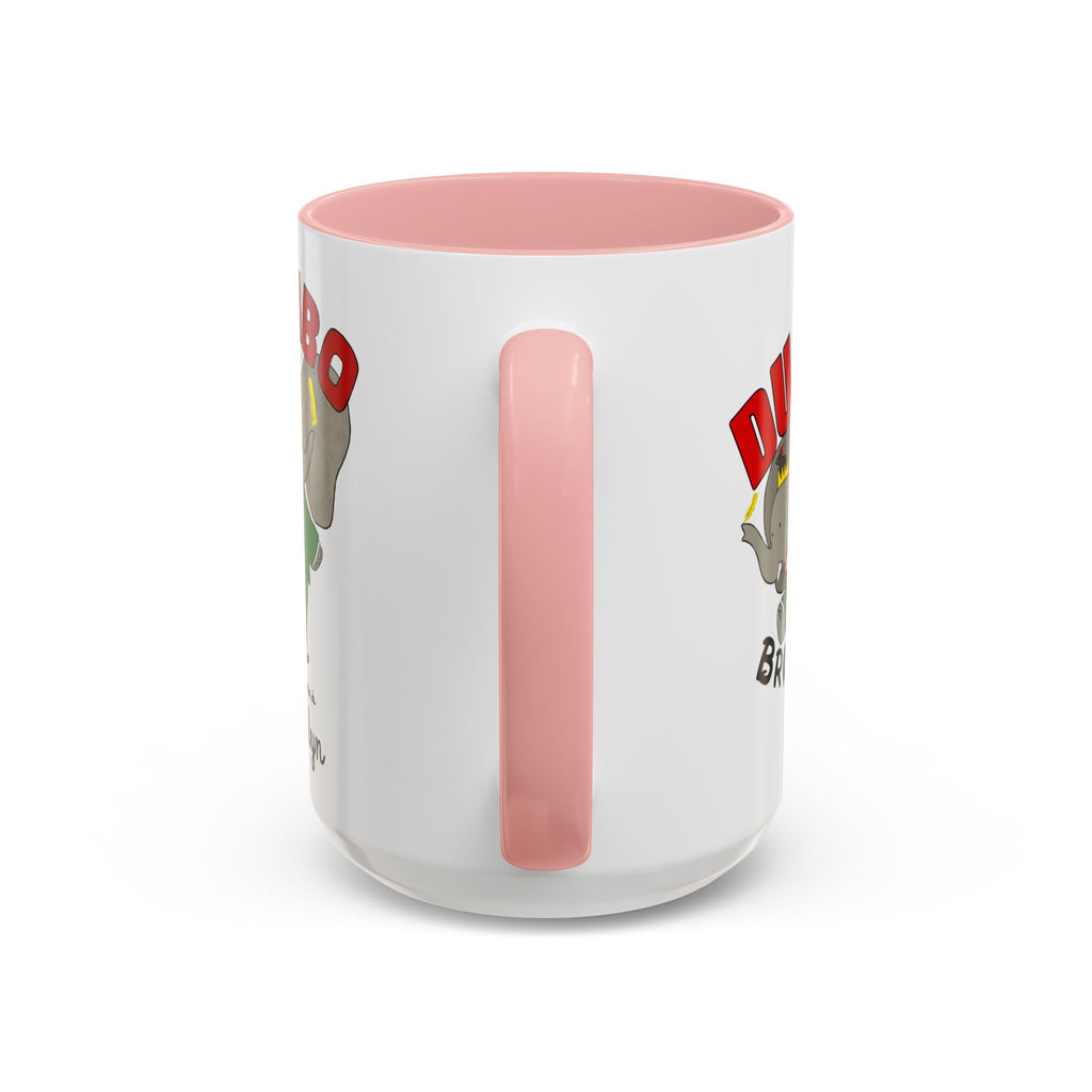 Dumbo Brooklyn Accent Mug - Unique Coffee Cup, Cute Elephant Design, Perfect Gift for Friends, Home Decor, Elephant Lover