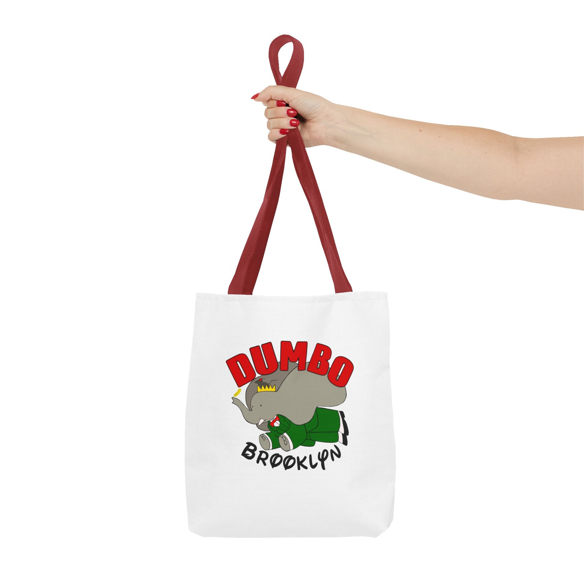 Dumbo Brooklyn Tote Bag, Cute Elephant Bag, Eco-Friendly Shopping Tote, Travel Handbag, Unique Gift for Animal Lovers