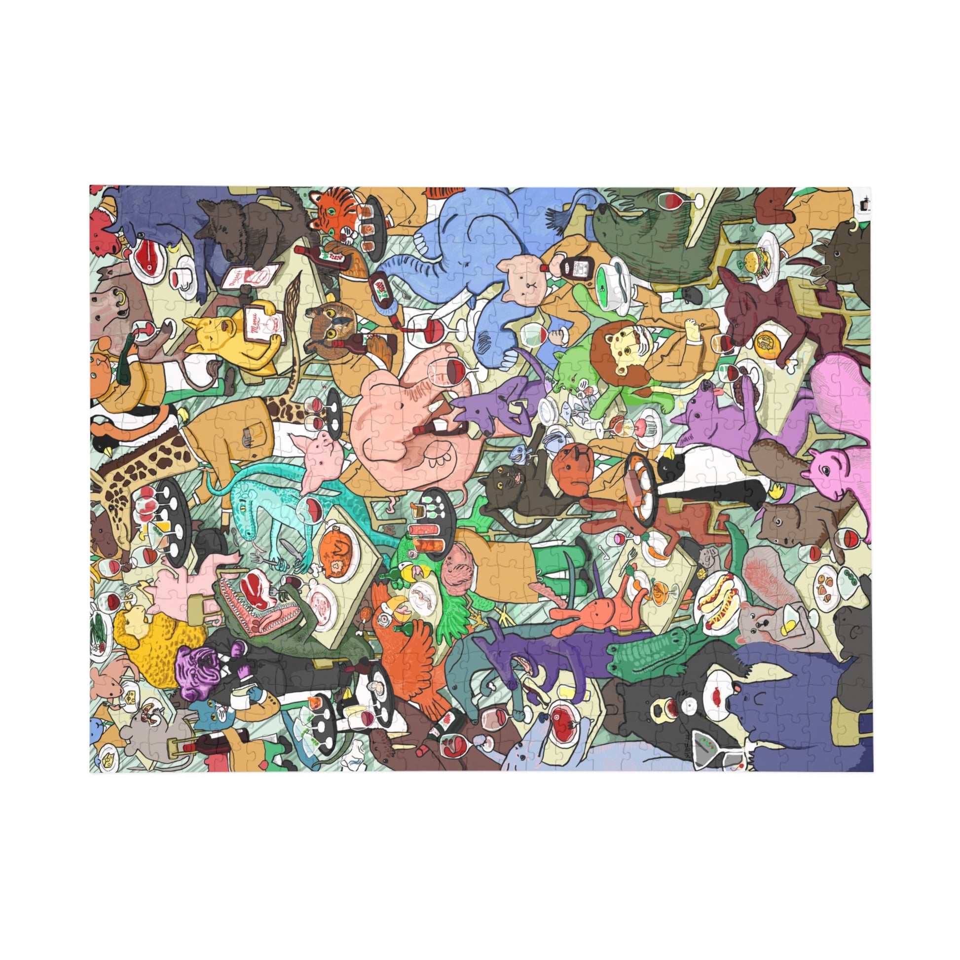 Colorful Animal Puzzle Adventure - 96, 252, 500, 1000-Piece - Fun for Family Game Night, Kids' Activity, Gifts, Home Decor