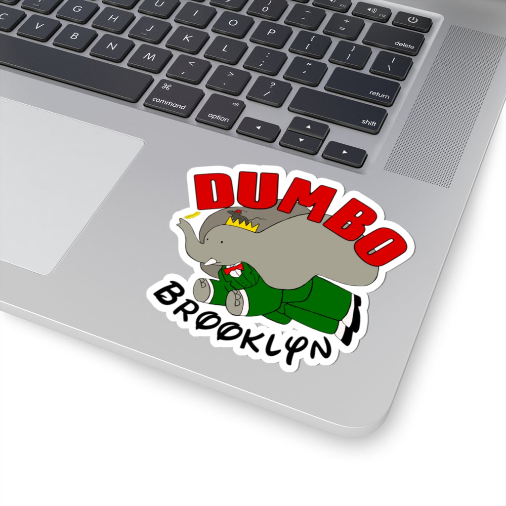 Dumbo Stickers, Fun Elephant Design, Brooklyn Decor, Playful Vinyl Decals, Cute Gifts for Kids & Adults, Laptop & Scrapbooking