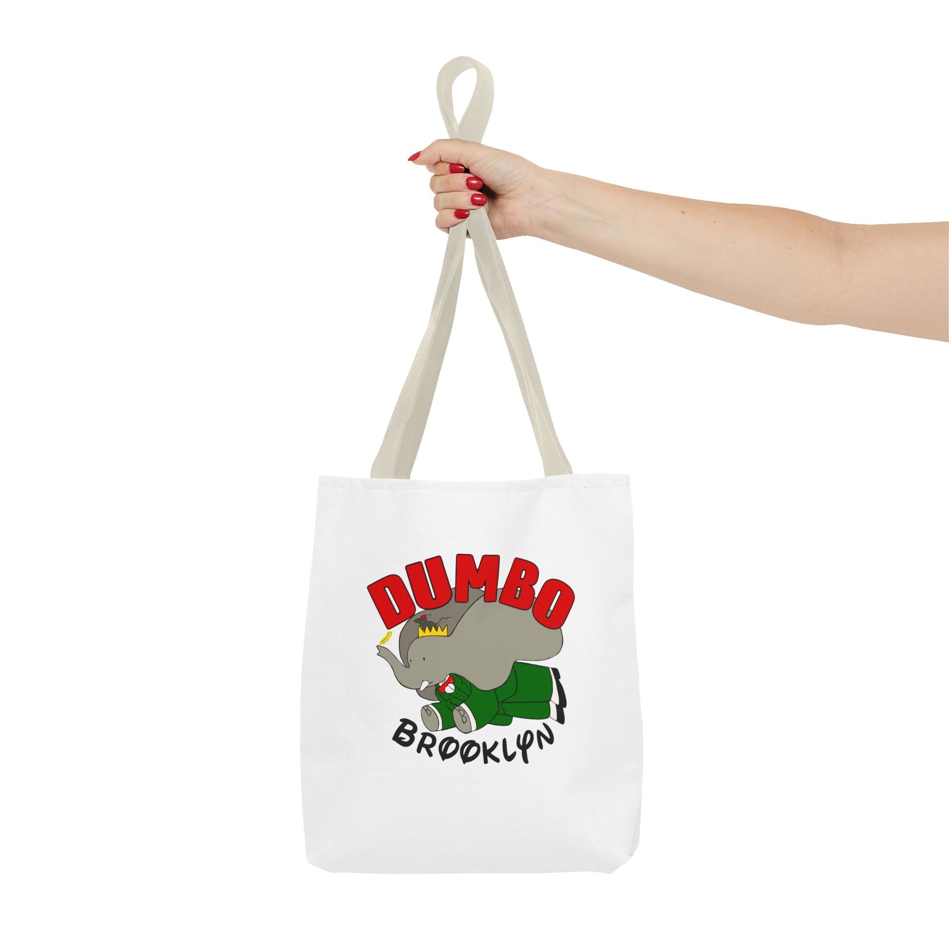 Dumbo Brooklyn Tote Bag, Cute Elephant Bag, Eco-Friendly Shopping Tote, Travel Handbag, Unique Gift for Animal Lovers