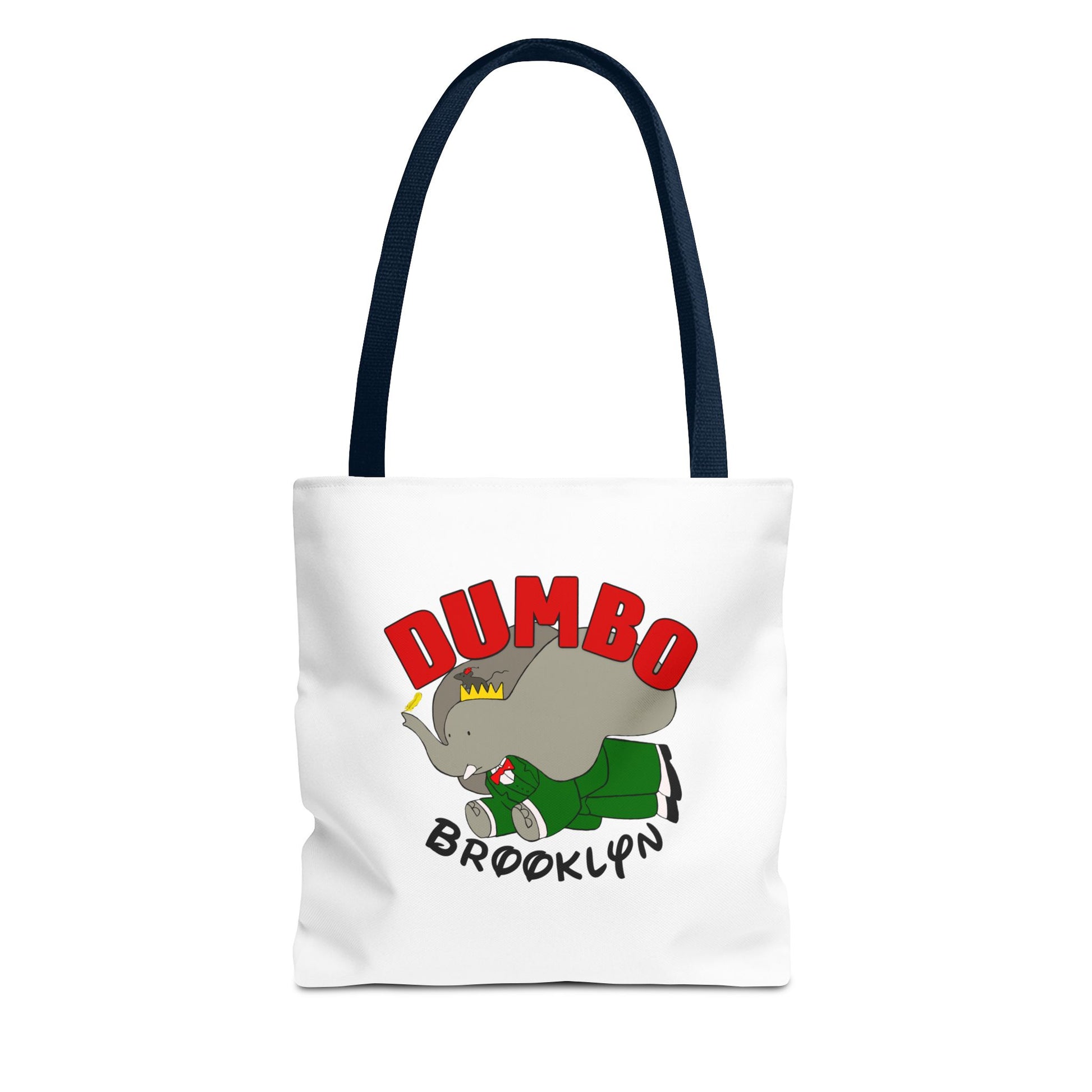 Dumbo Brooklyn Tote Bag, Cute Elephant Bag, Eco-Friendly Shopping Tote, Travel Handbag, Unique Gift for Animal Lovers