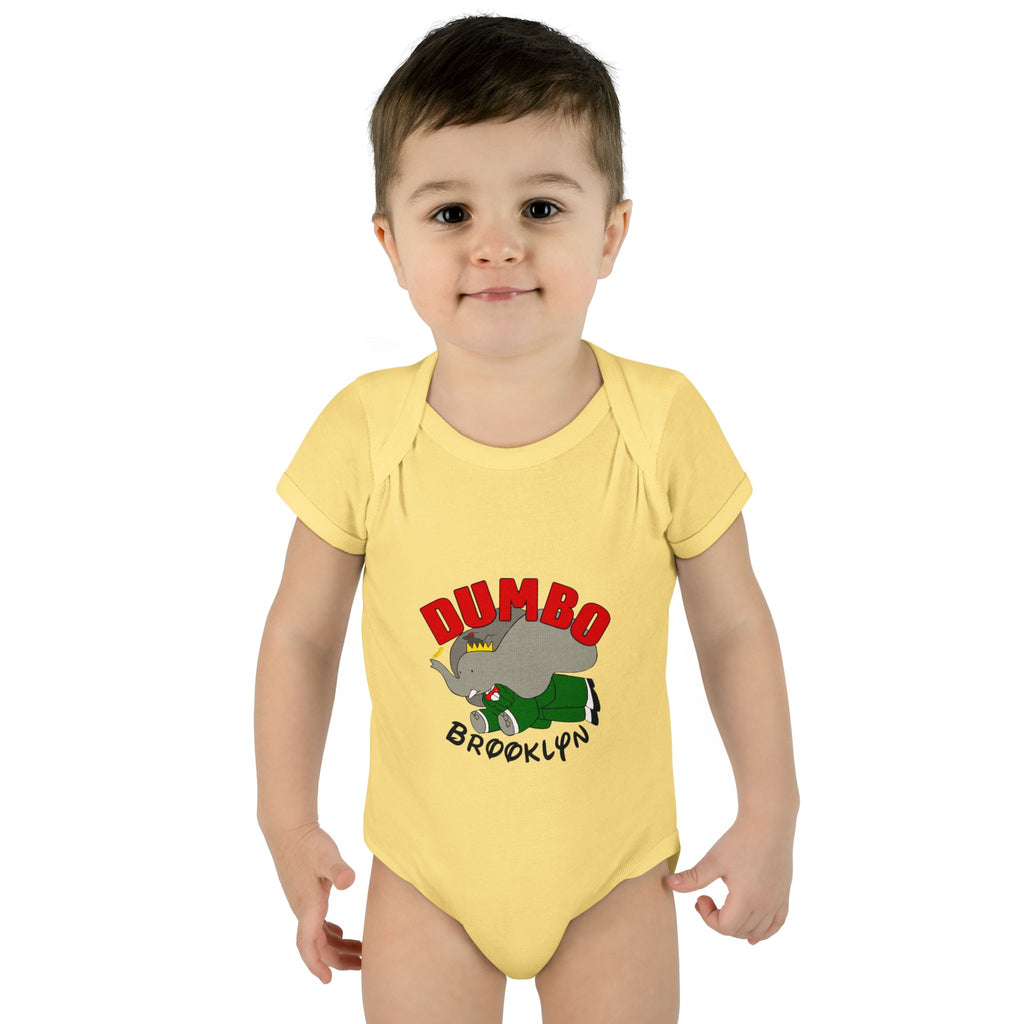 Dumbo Brooklyn Baby Bodysuit – Cute Brooklyn Elephant Infant Onesie