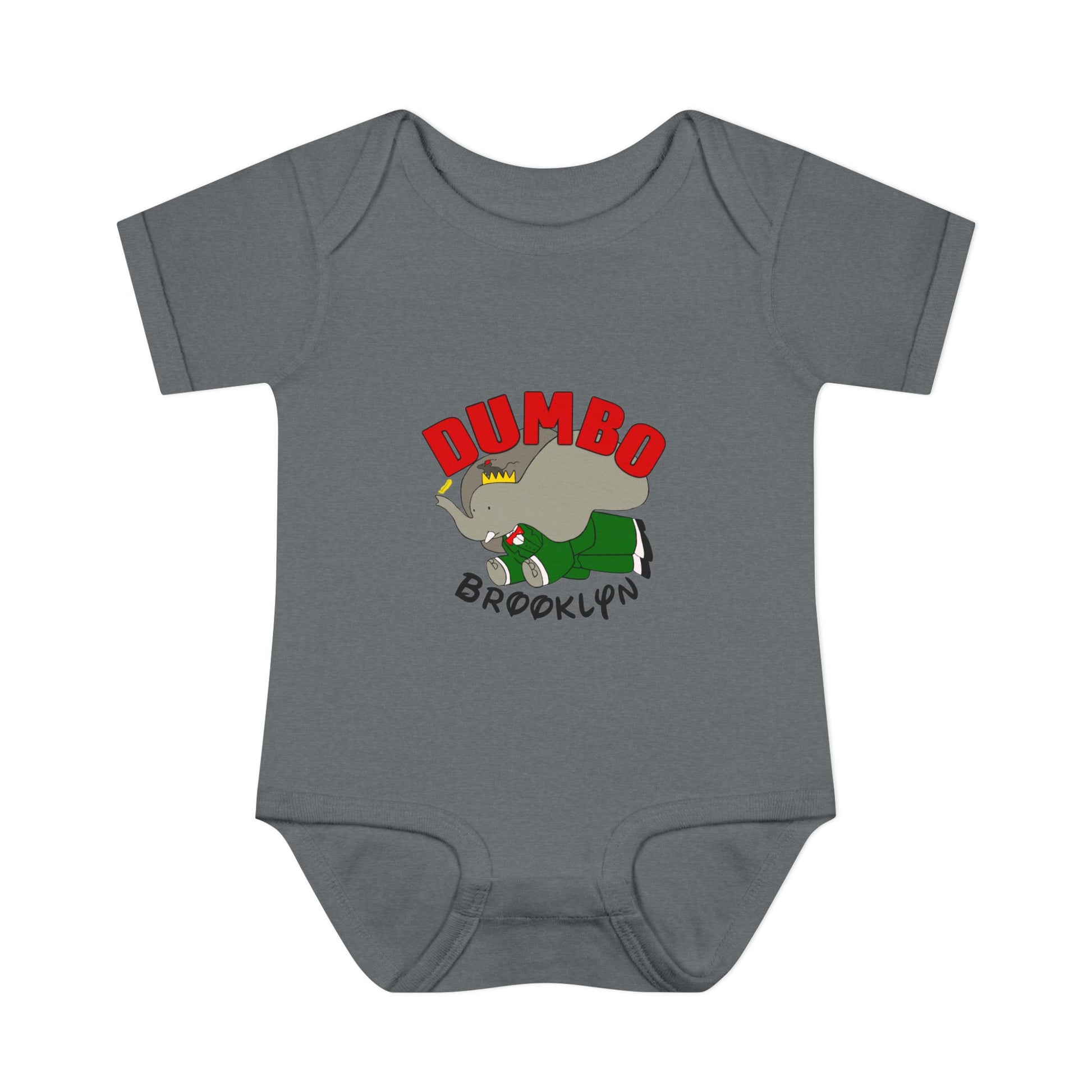 Dumbo Brooklyn Baby Bodysuit – Cute Brooklyn Elephant Infant Onesie