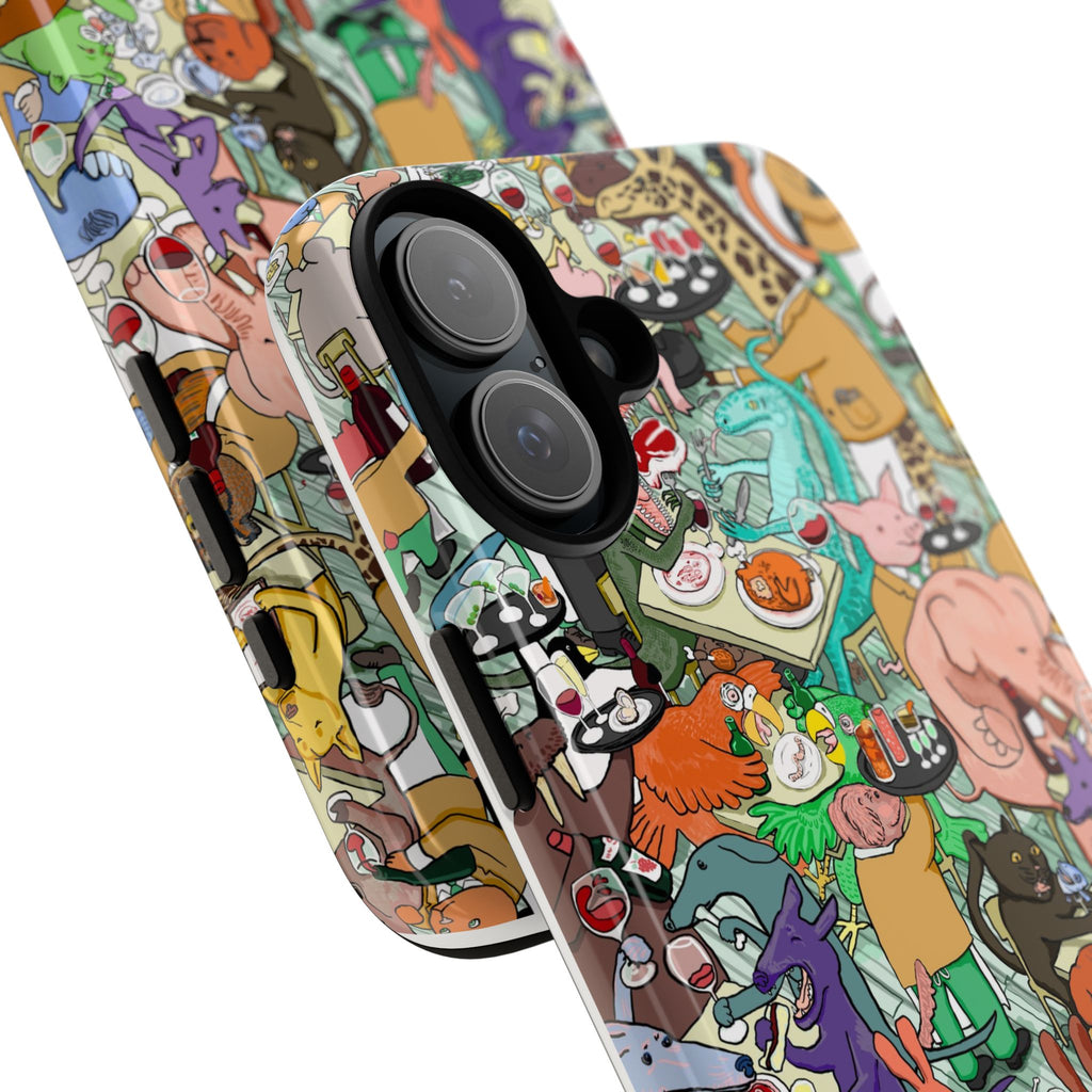 Whimsical Animal Pattern Phone Case, Cute Phone Cover, Animal Lovers Gift, Fun Design, Unique Cell Phone Accessory