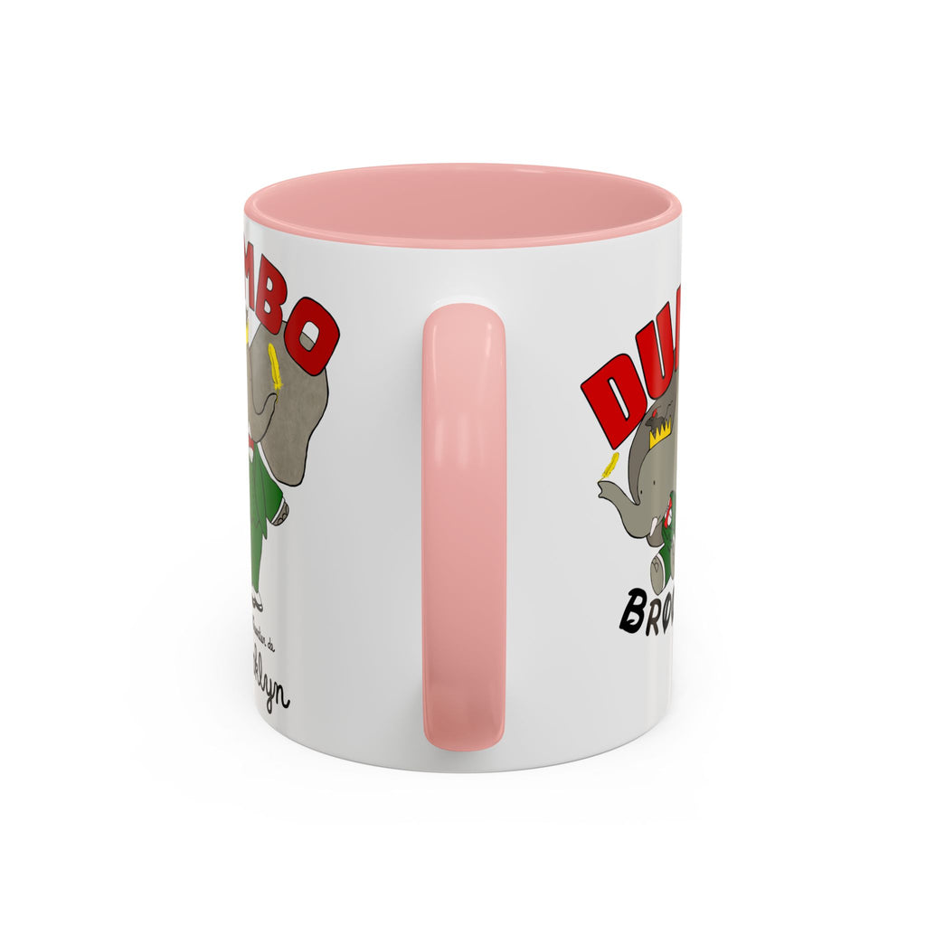 Dumbo Brooklyn Accent Mug - Unique Coffee Cup, Cute Elephant Design, Perfect Gift for Friends, Home Decor, Elephant Lover