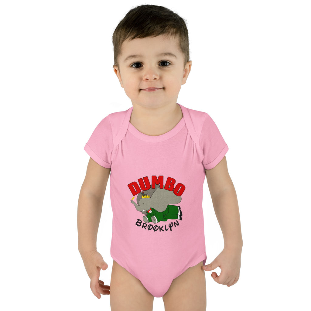Dumbo Brooklyn Baby Bodysuit – Cute Brooklyn Elephant Infant Onesie
