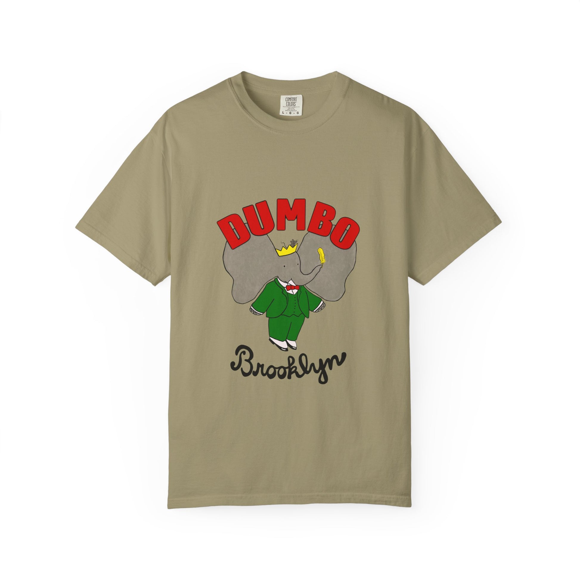Brooklyn Dumbo Elephant Tee, Fun Graphic T-Shirt, Unisex Gift, Casual Wear, Vintage Style T-Shirt, Summer Fashion, Unique Present