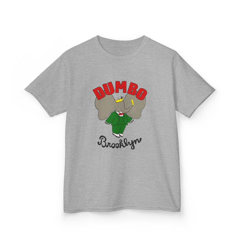DUMBO Kids Tee, Fun Brooklyn Kids T-Shirt, Adorable Elephant Design, Perfect for Birthdays, Playtime, or Family Outings