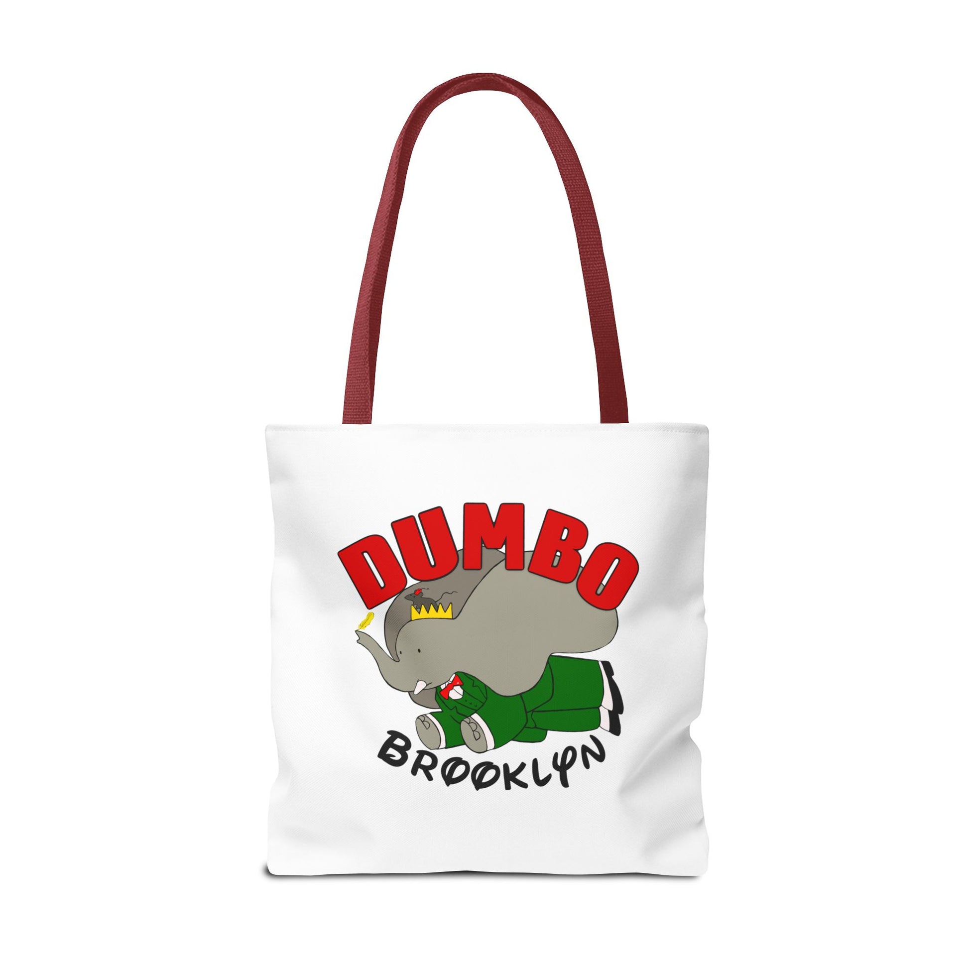 Dumbo Brooklyn Tote Bag, Cute Elephant Bag, Eco-Friendly Shopping Tote, Travel Handbag, Unique Gift for Animal Lovers